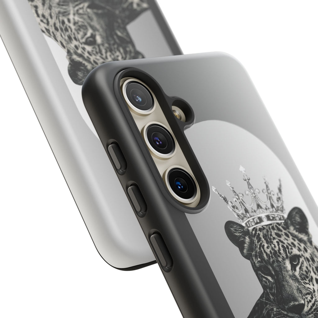 Leopard Crown Phone Case — "You Are Enough" Inspirational Protective Cover