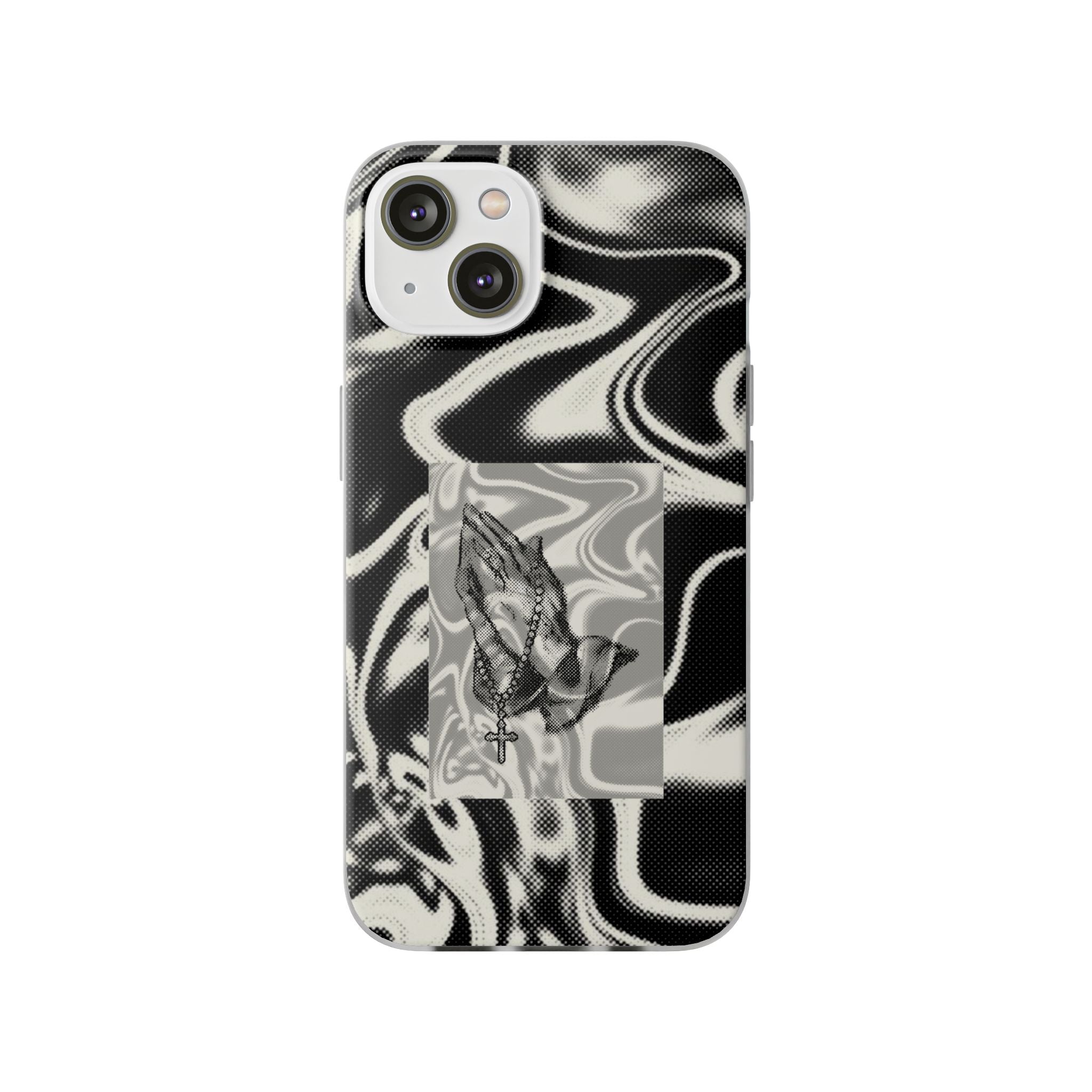 Praying Hands Black & White Phone Case