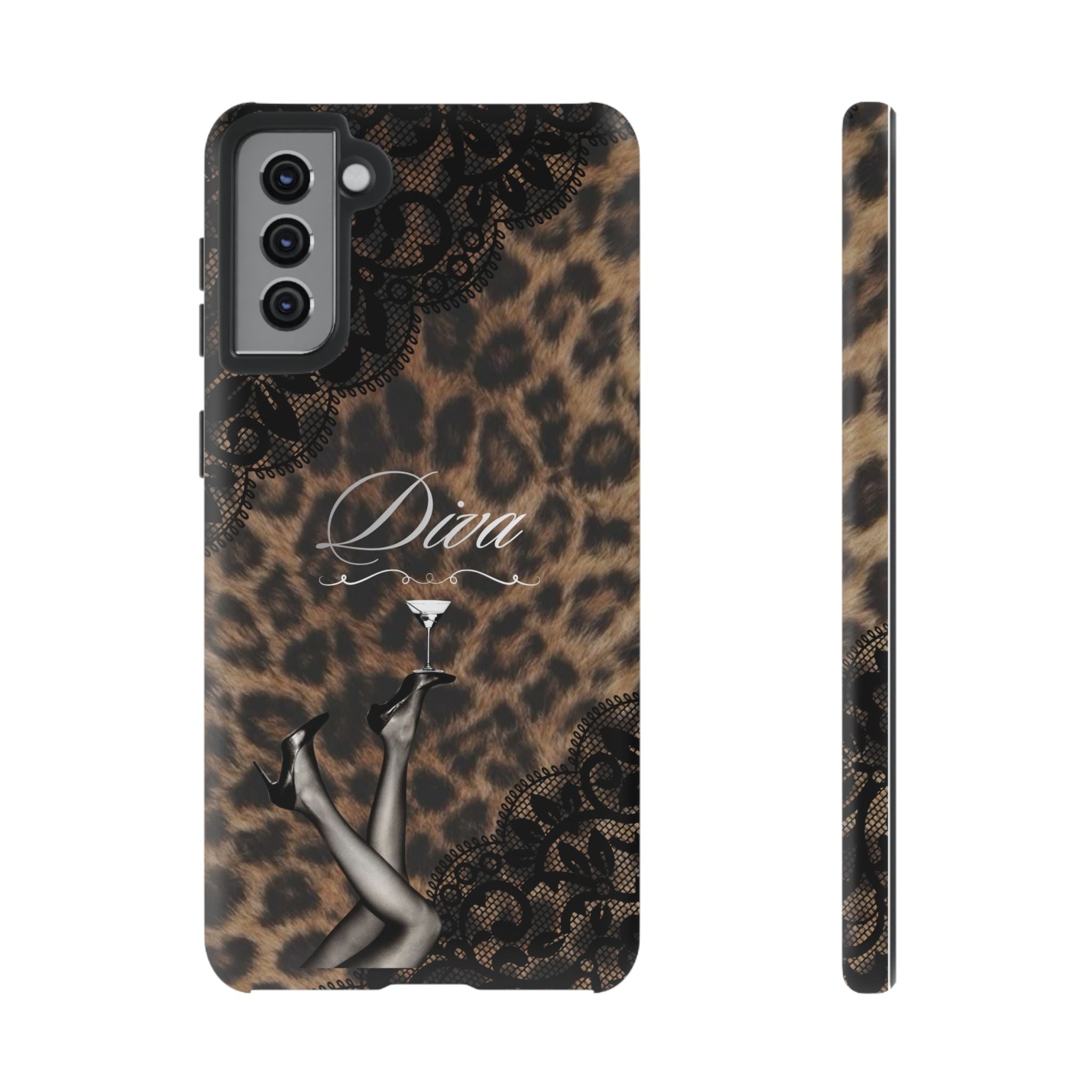 Leopard Lace 'Diva' Tough Phone Case