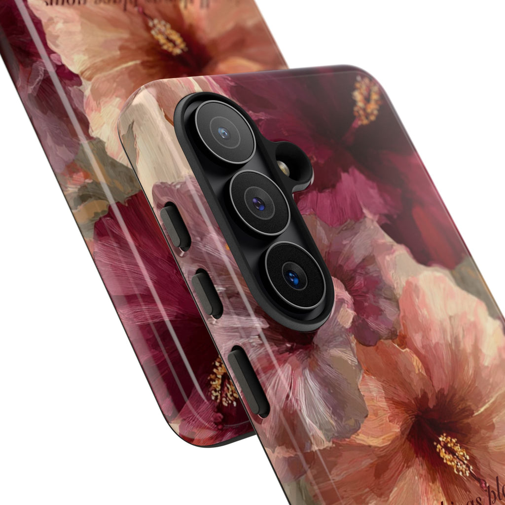 Faith Floral Phone Case — "In All Things Place Your Faith" Protective iPhone Cover