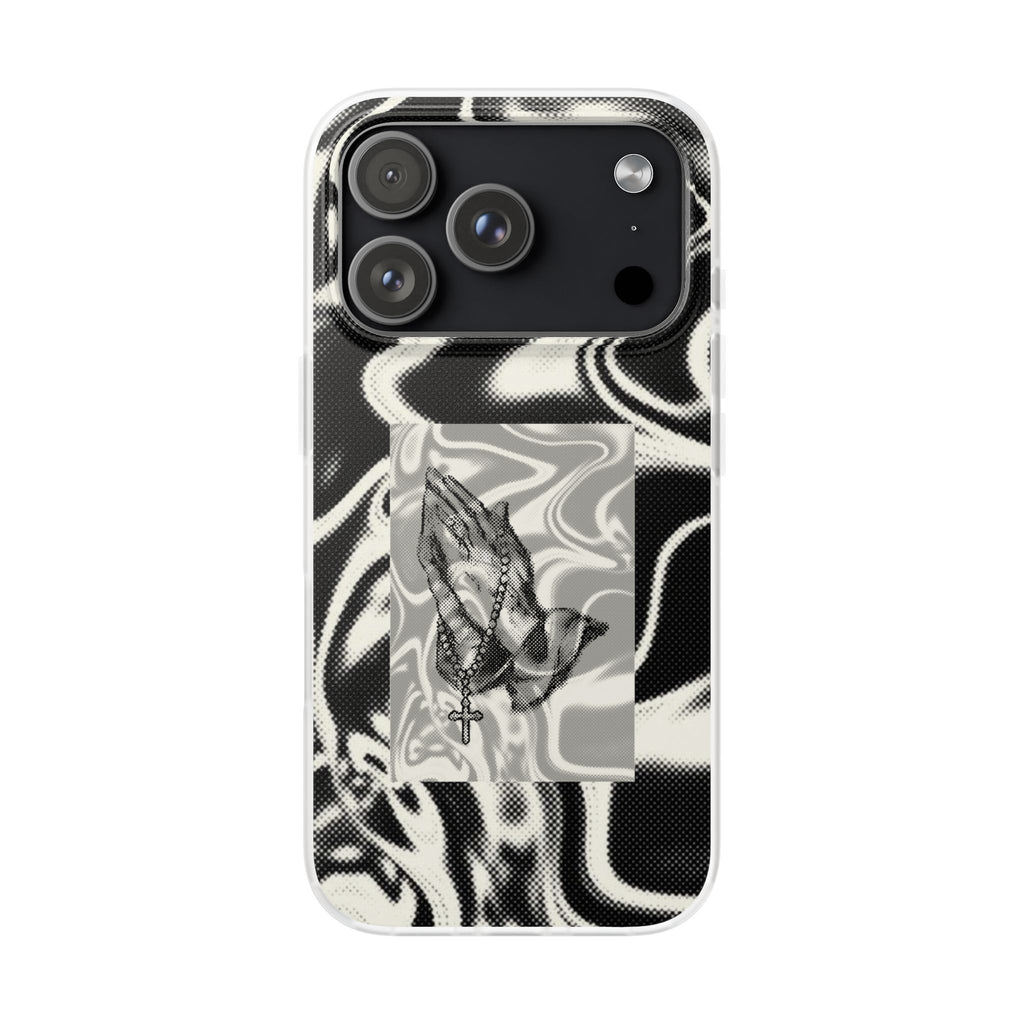 Praying Hands Black & White Phone Case