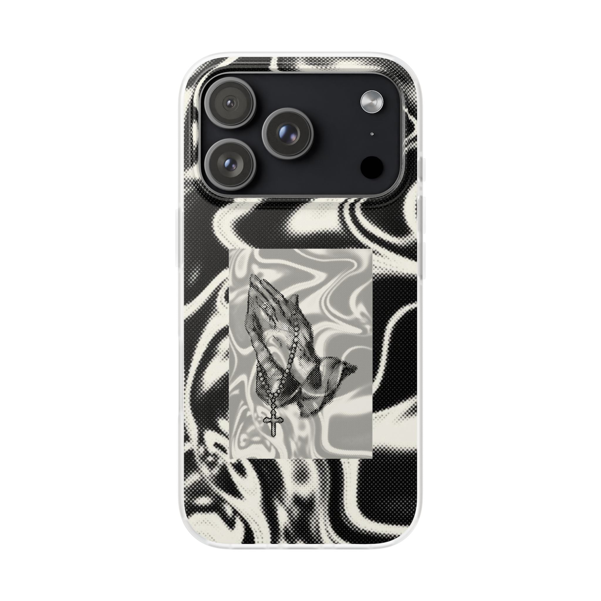 Praying Hands Black & White Phone Case