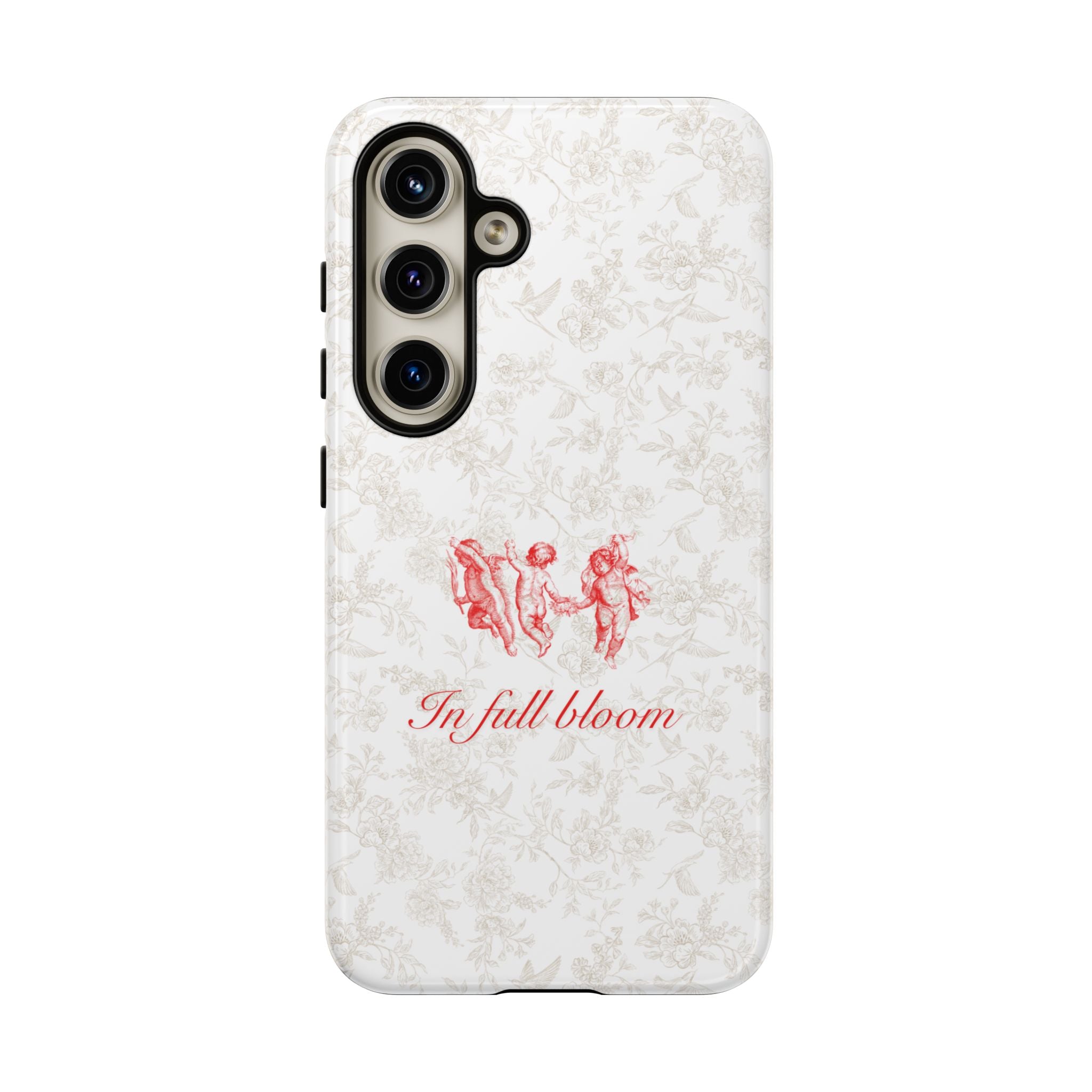 Vintage Floral Phone Case — "In Full Bloom" Tough Case