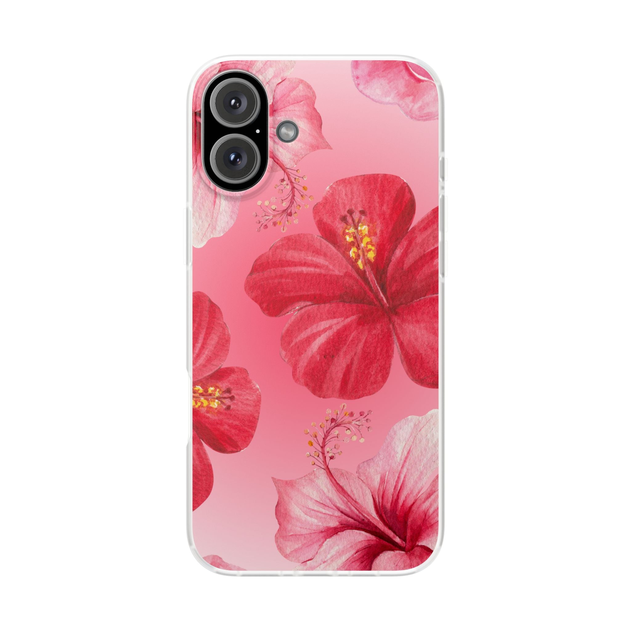 Hibiscus Floral Phone Case – Pink Tropical Flexi Case