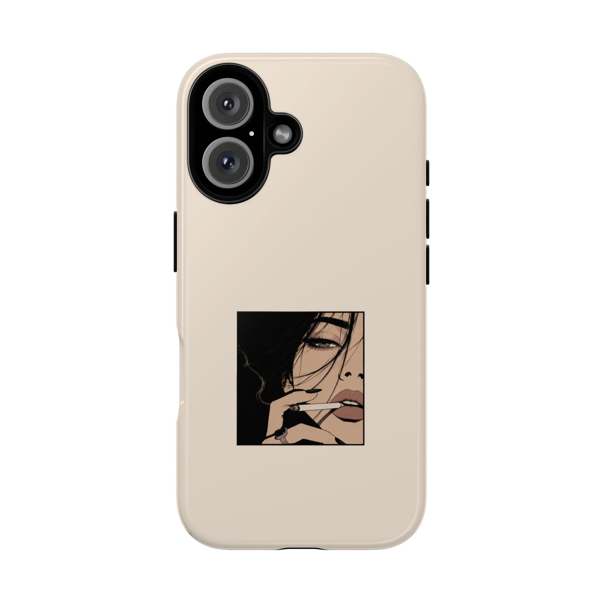 Minimalist Femme Portrait Protective Phone Case