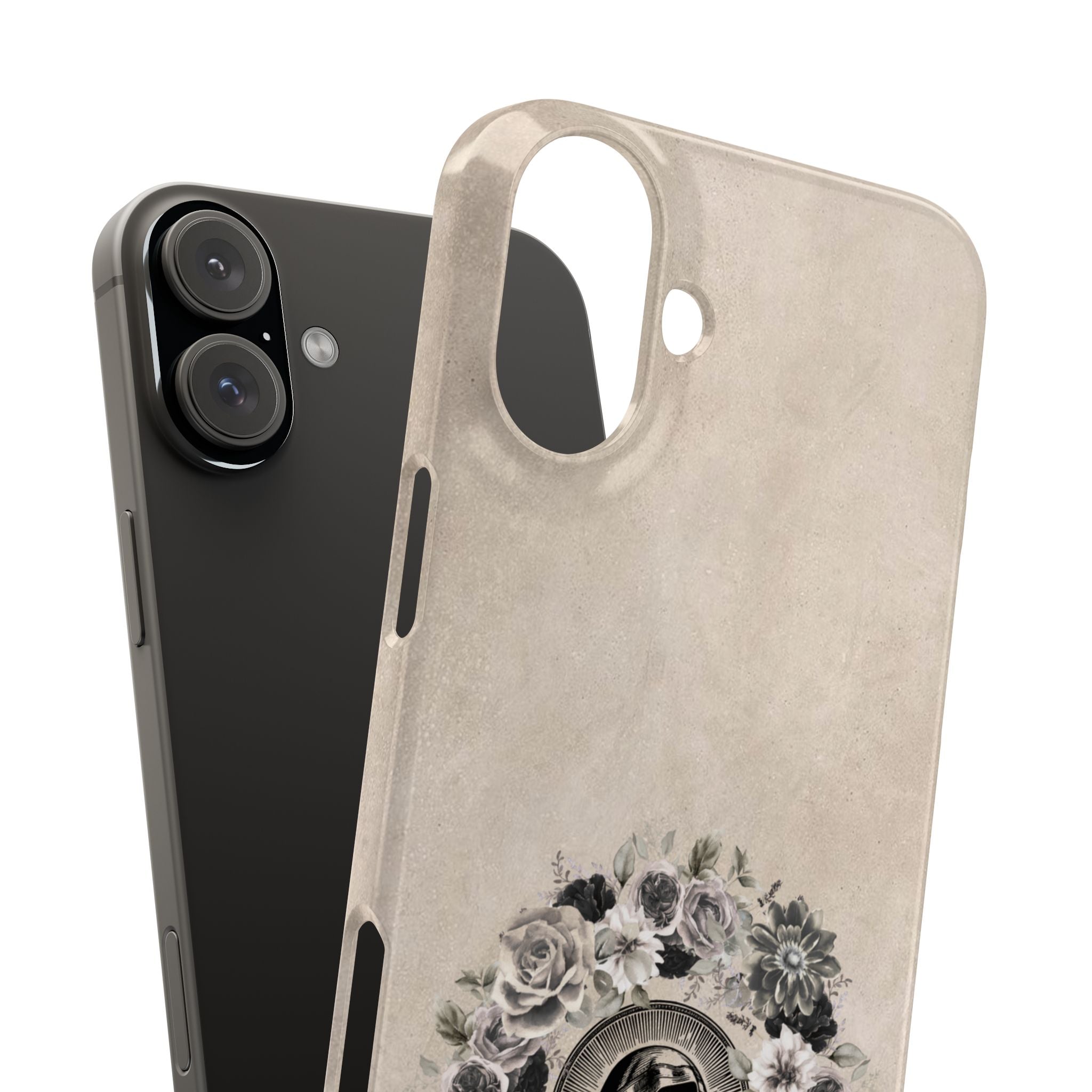 Vintage Madonna Floral Phone Case — Religious iPhone Snap Case