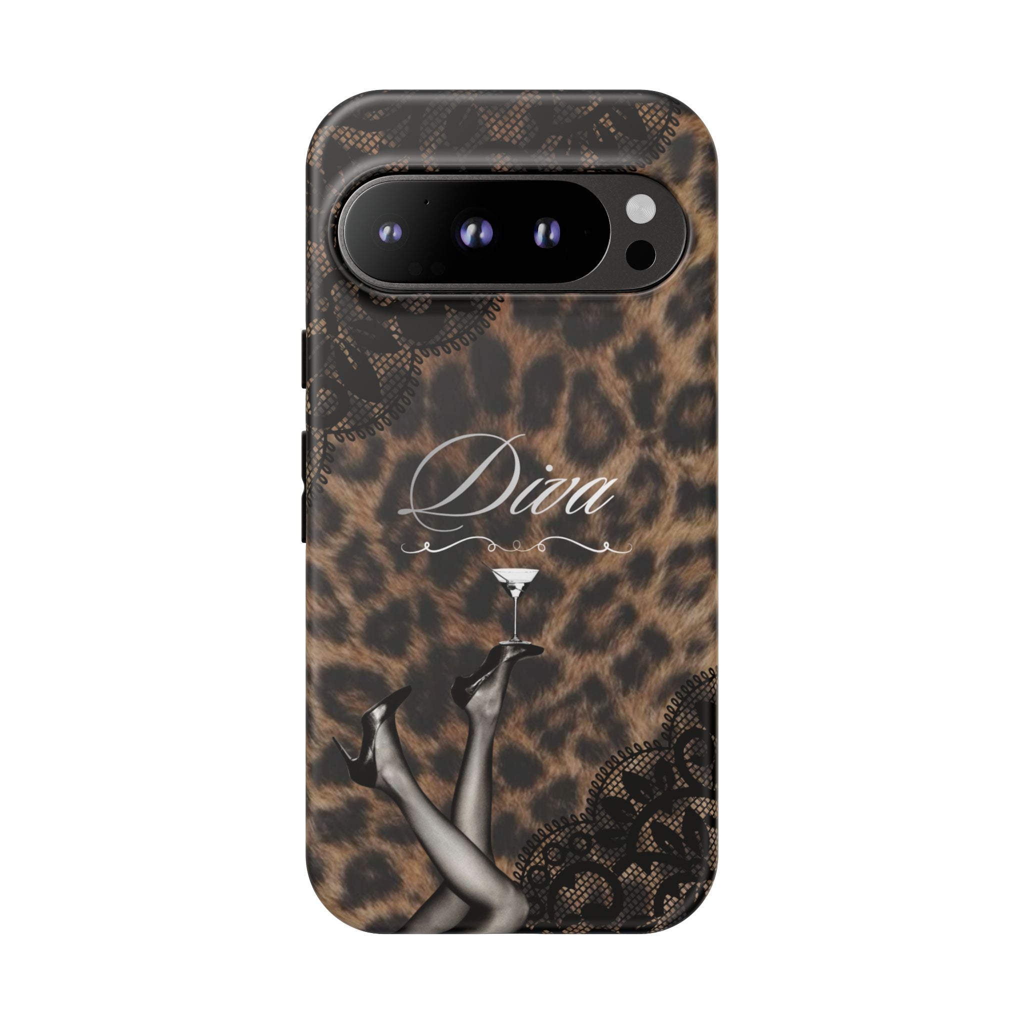 Leopard Lace 'Diva' Tough Phone Case