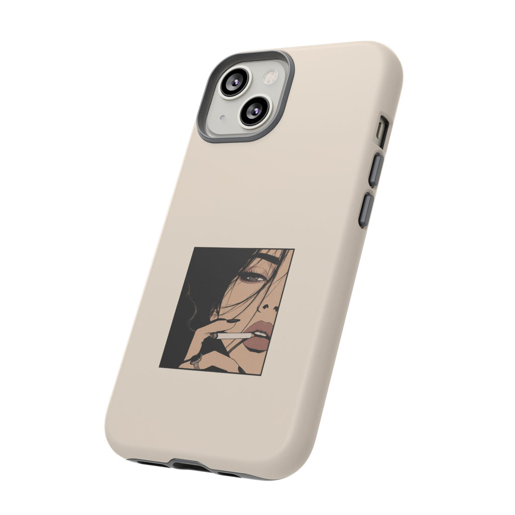Minimalist Femme Portrait Protective Phone Case