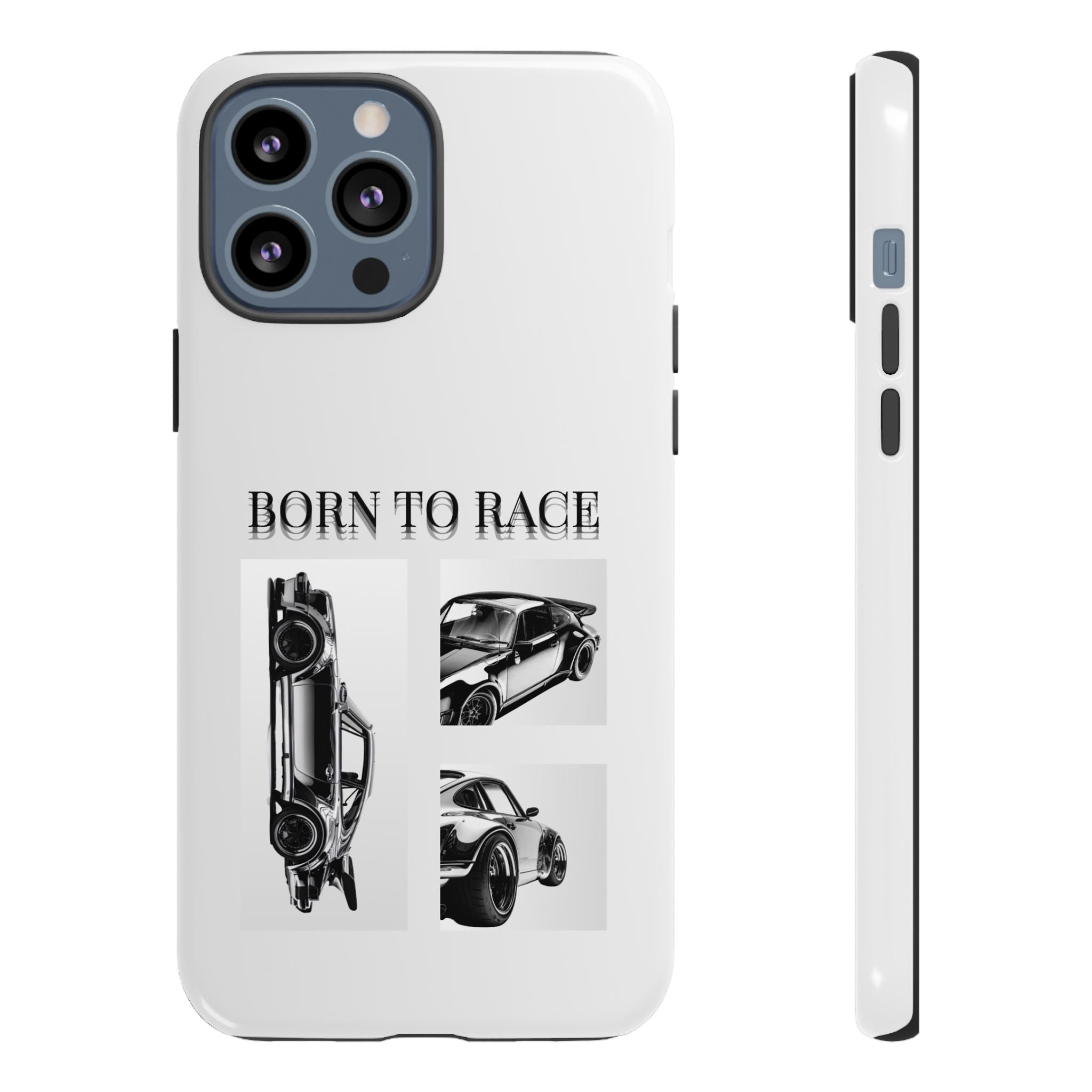 Phone Case - "Born to Race" Vintage Car Racing Graphic