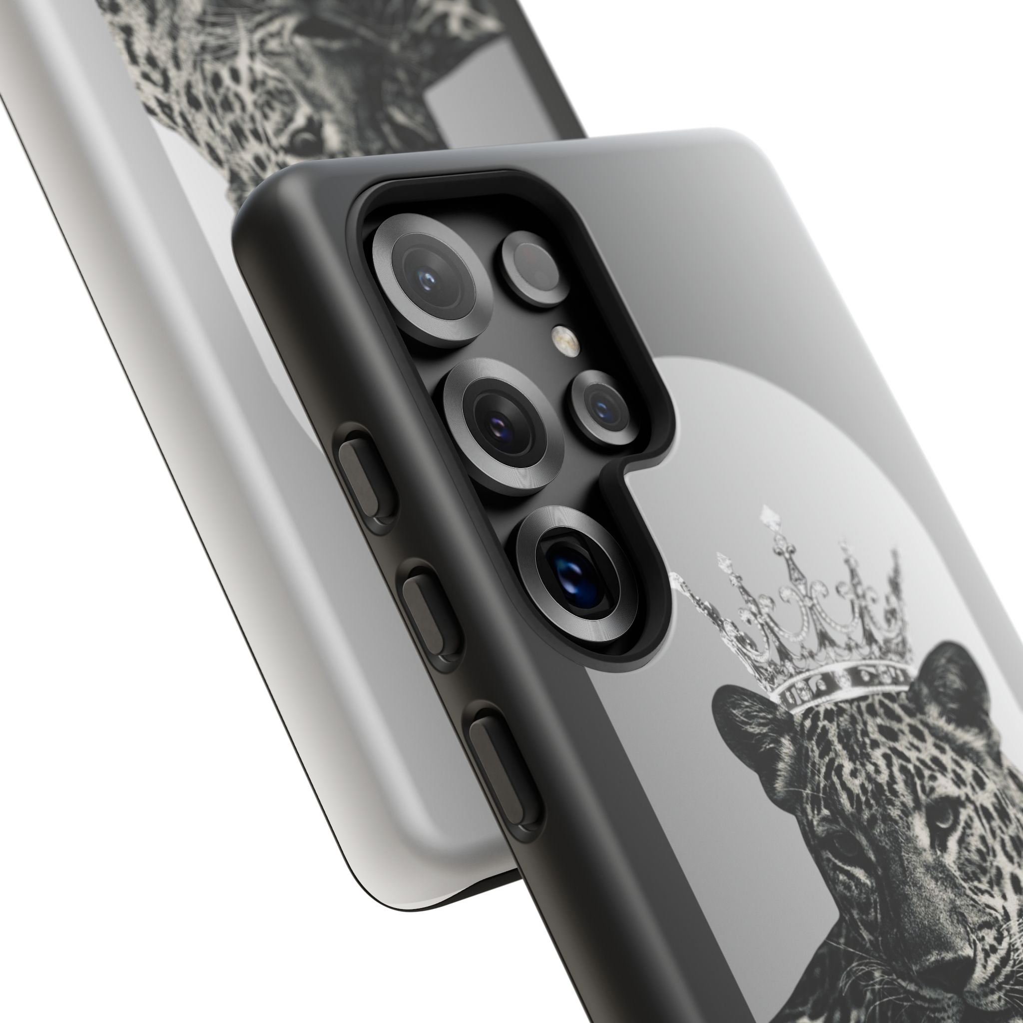 Leopard Crown Phone Case — "You Are Enough" Inspirational Protective Cover