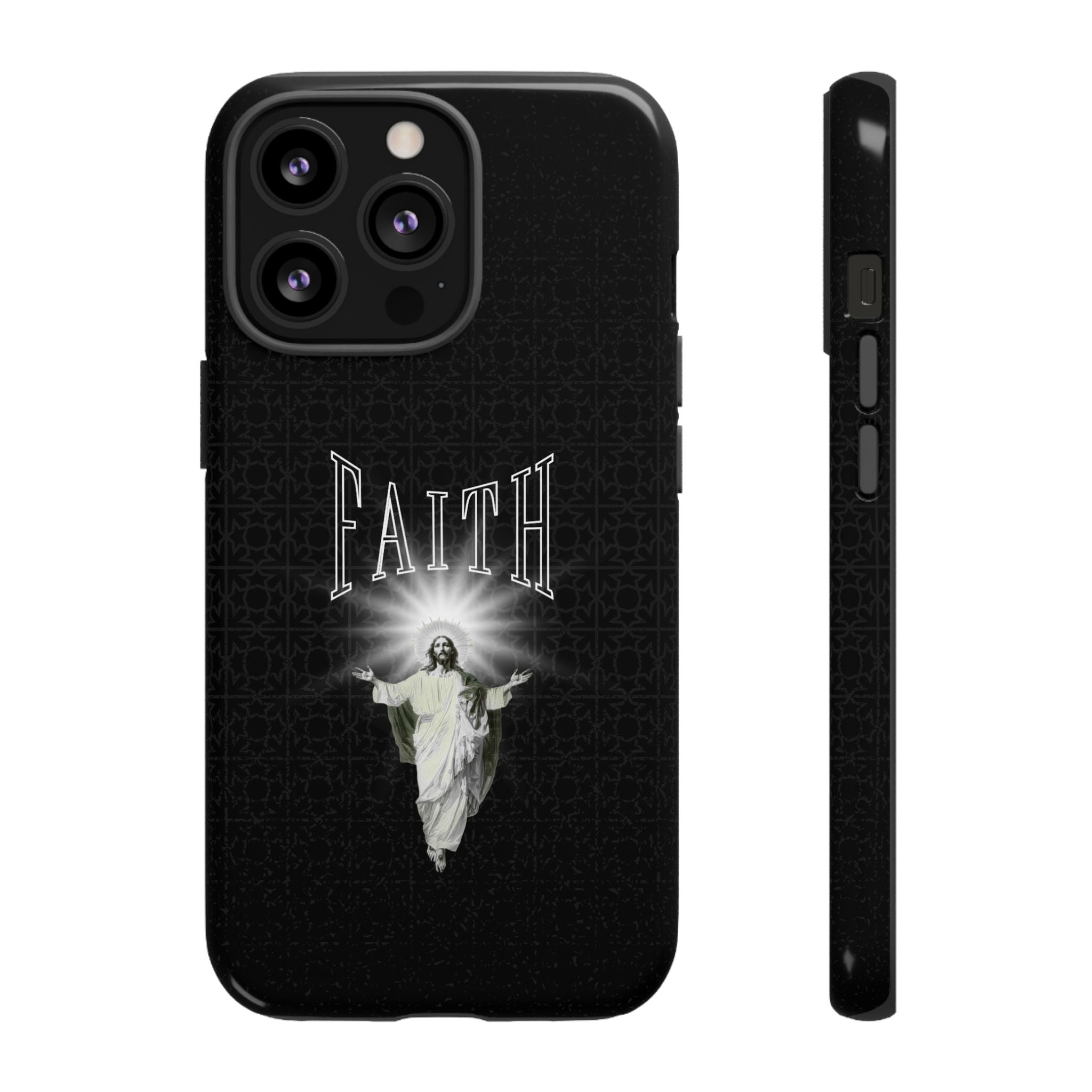 Faith Phone Case — Religious Jesus Graphic Tough Phone Cover