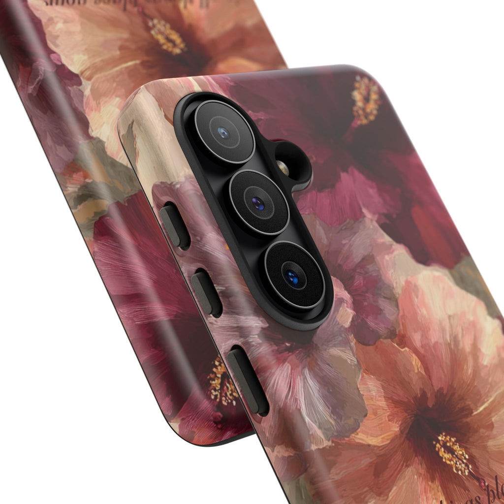 Faith Floral Phone Case — "In All Things Place Your Faith" Protective iPhone Cover