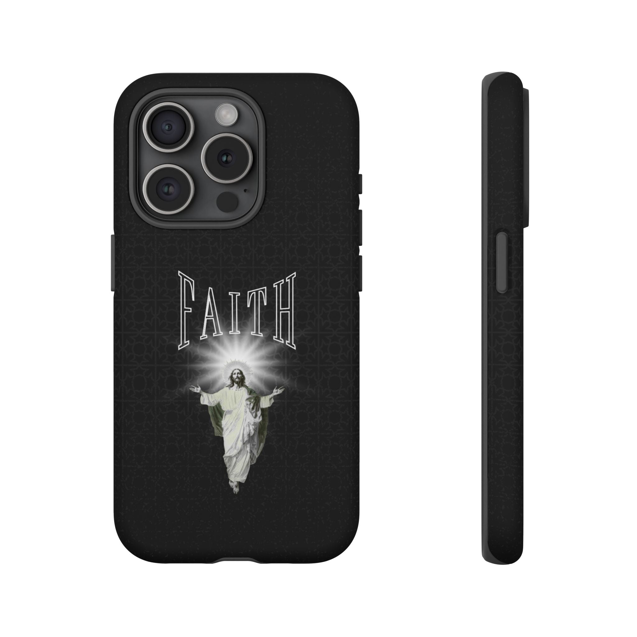 Faith Phone Case — Religious Jesus Graphic Tough Phone Cover