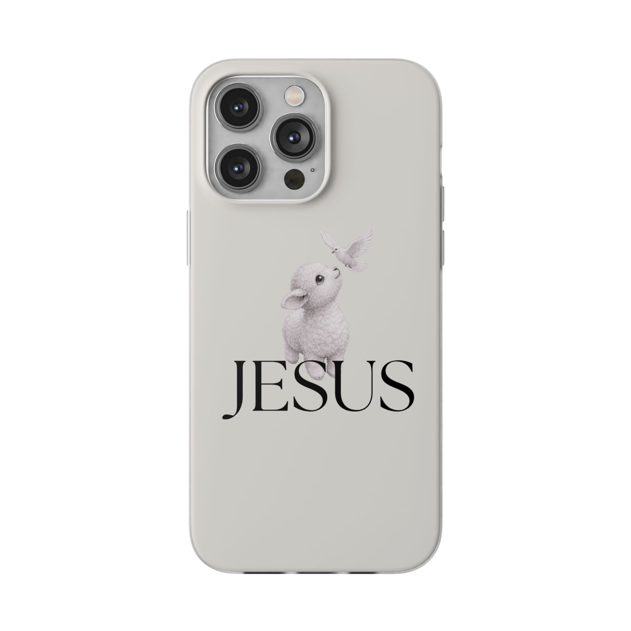 Jesus Lamb Phone Case - Christian Faith iPhone Case with Dove