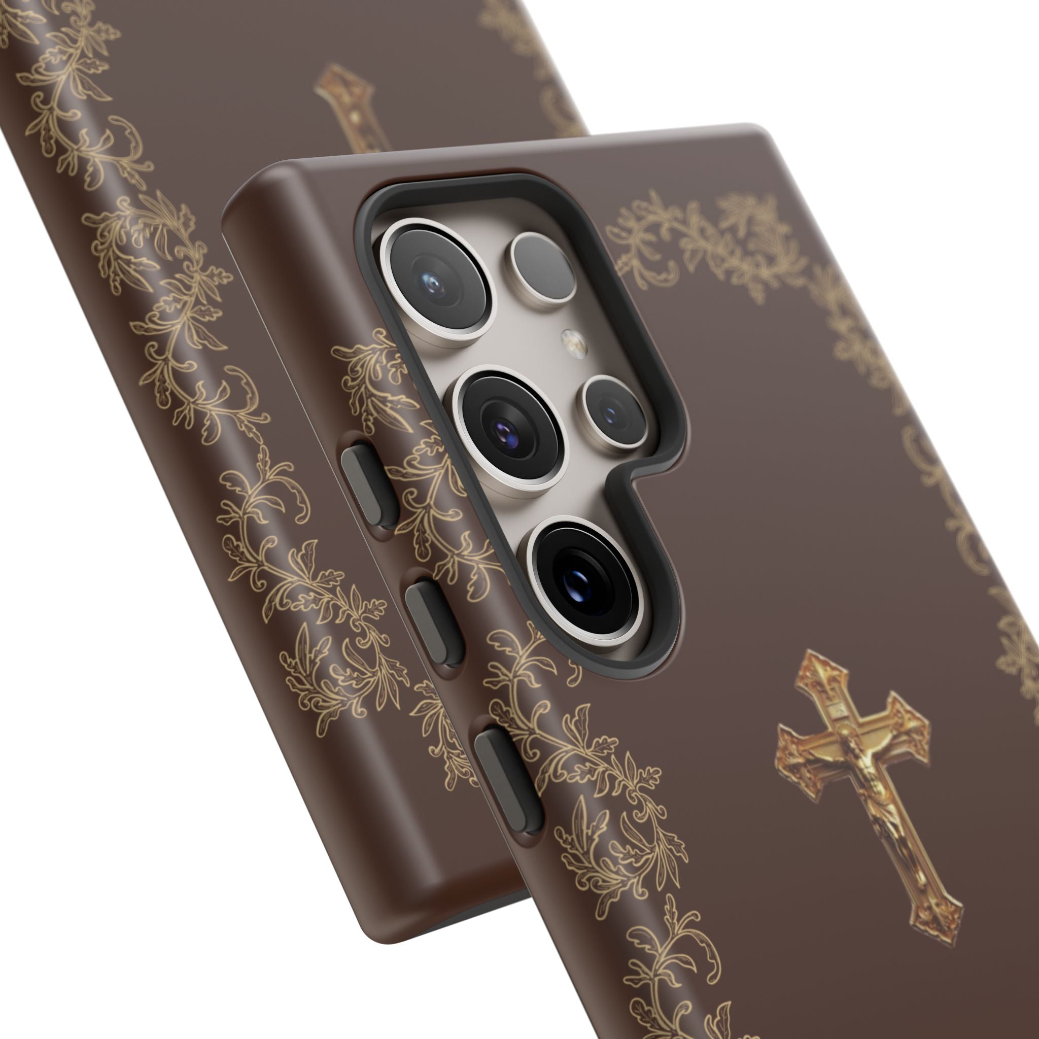 Gold Cross Bible – Christian Tough Phone Case