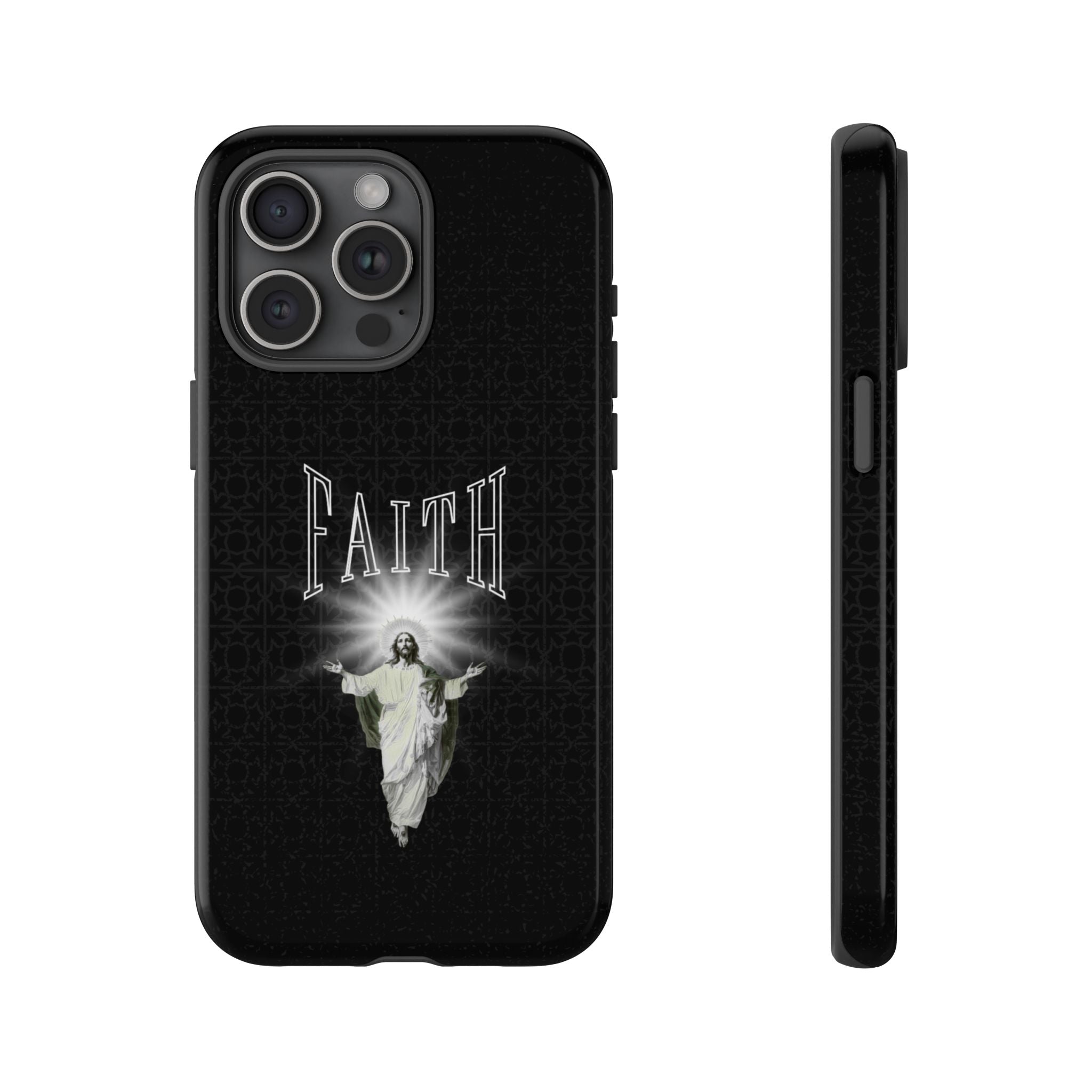 Faith Phone Case — Religious Jesus Graphic Tough Phone Cover