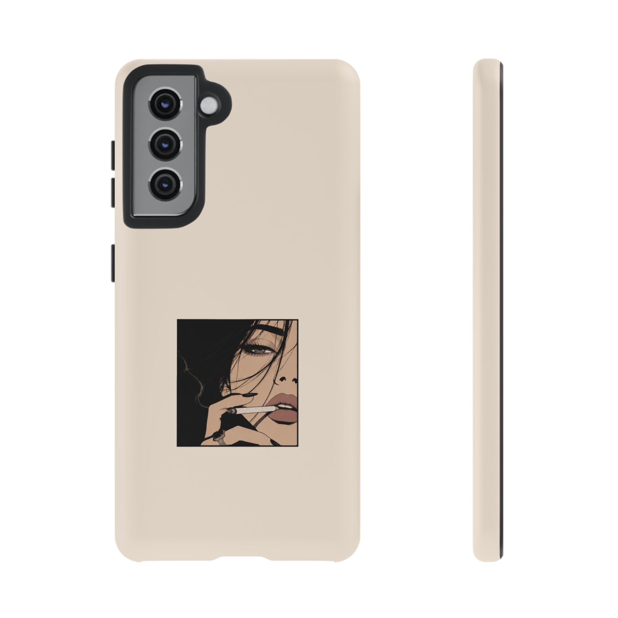 Minimalist Femme Portrait Protective Phone Case