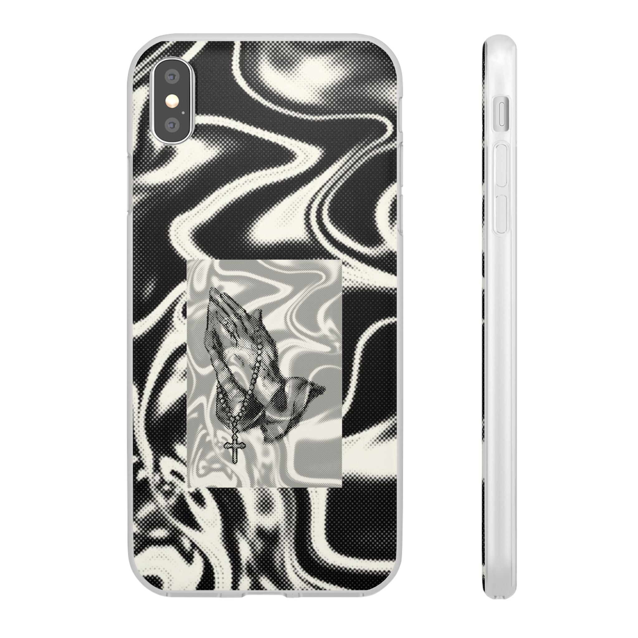 Praying Hands Black & White Phone Case