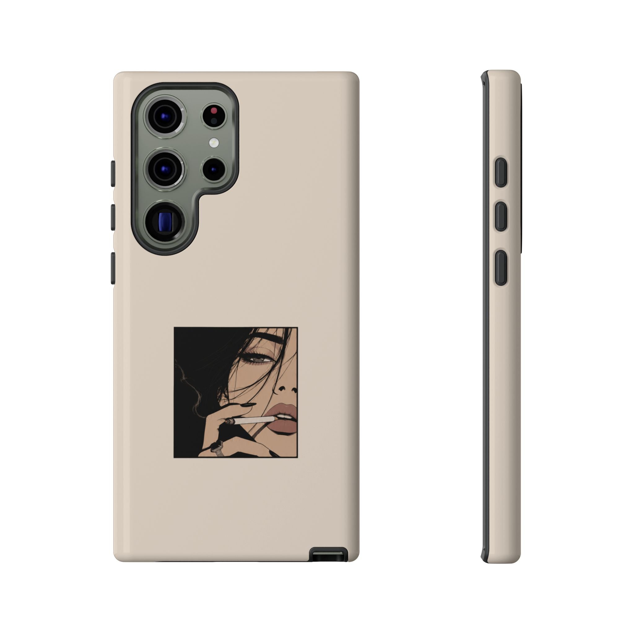 Minimalist Femme Portrait Protective Phone Case