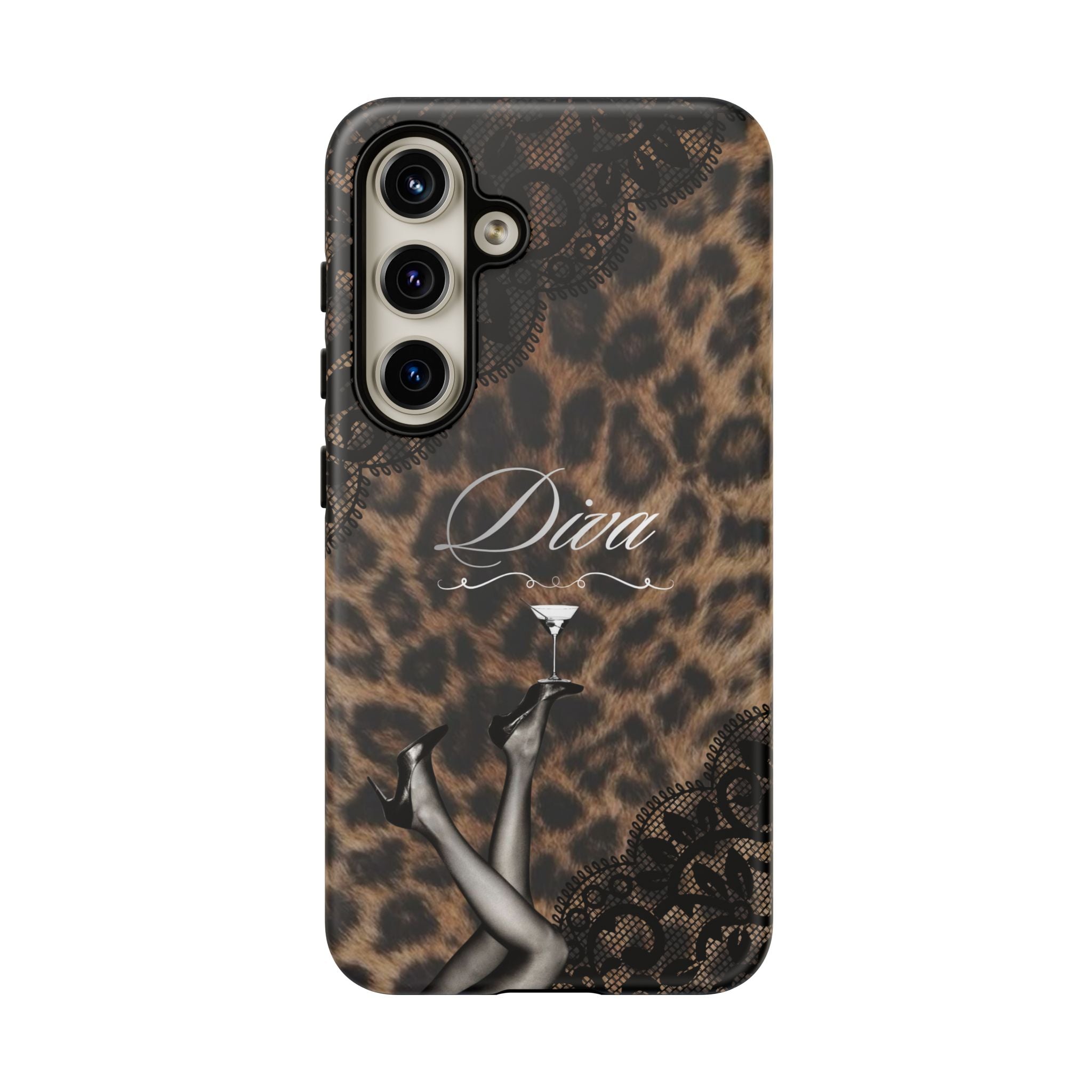 Leopard Lace 'Diva' Tough Phone Case