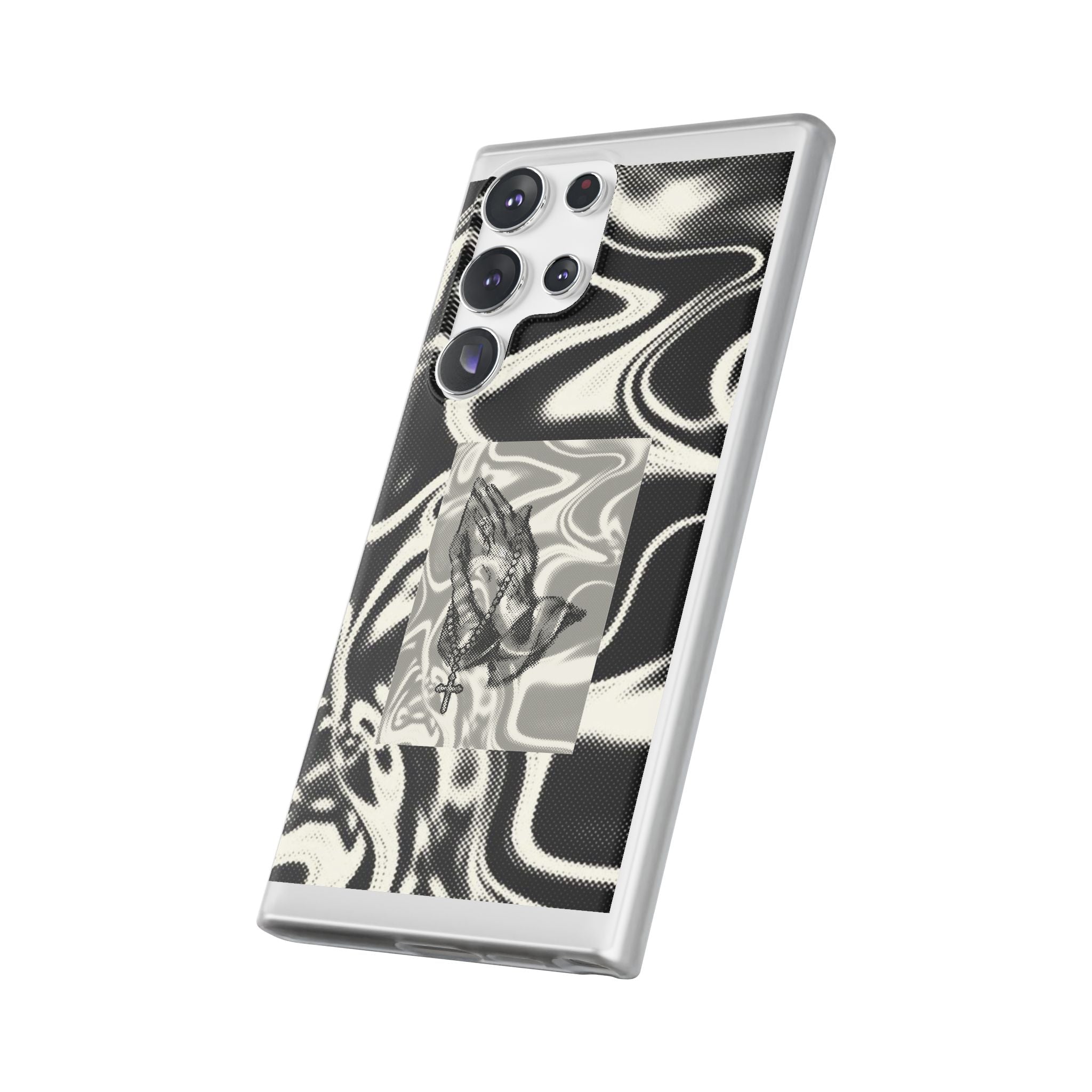 Praying Hands Black & White Phone Case