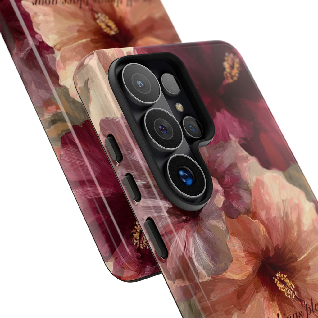 Faith Floral Phone Case — "In All Things Place Your Faith" Protective iPhone Cover