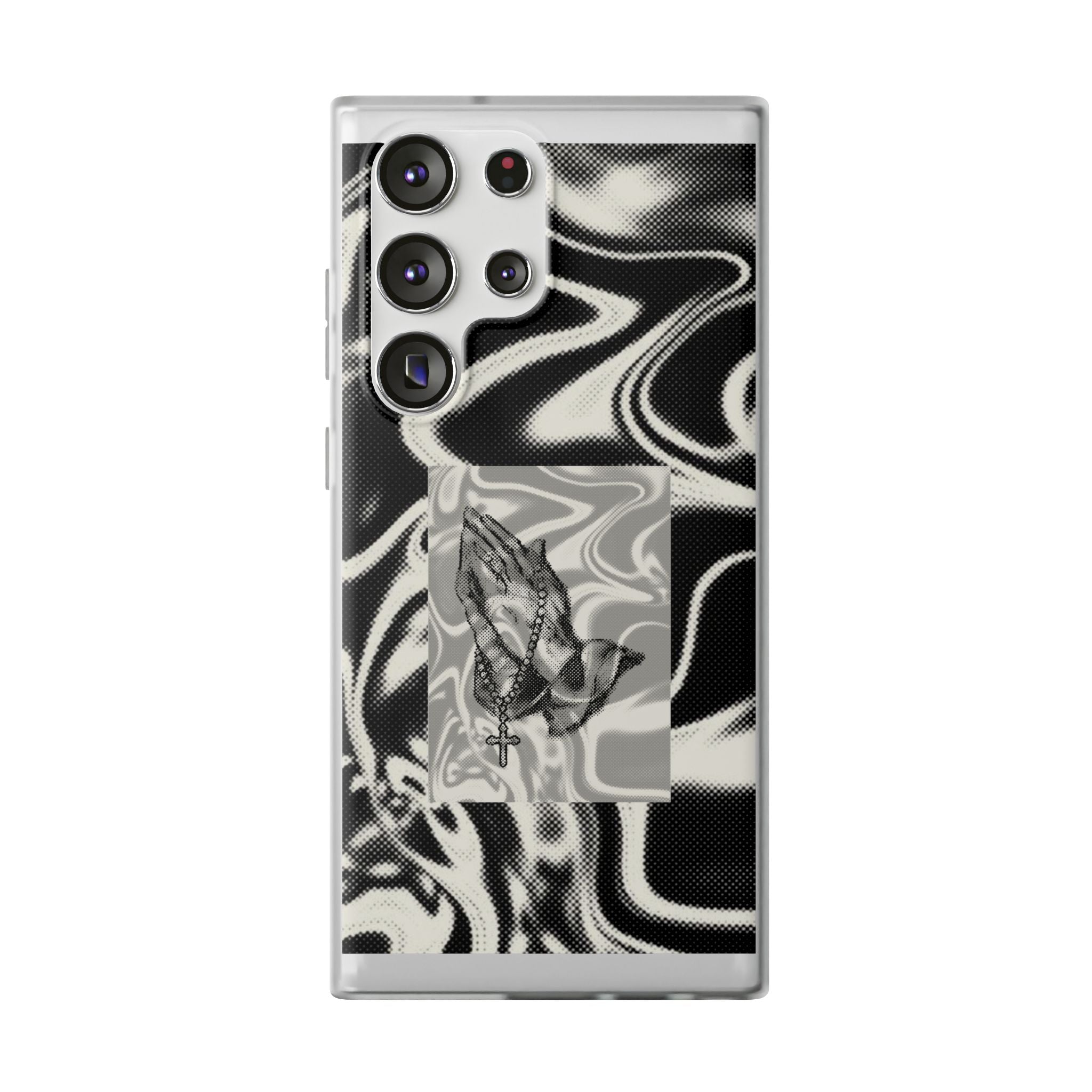 Praying Hands Black & White Phone Case