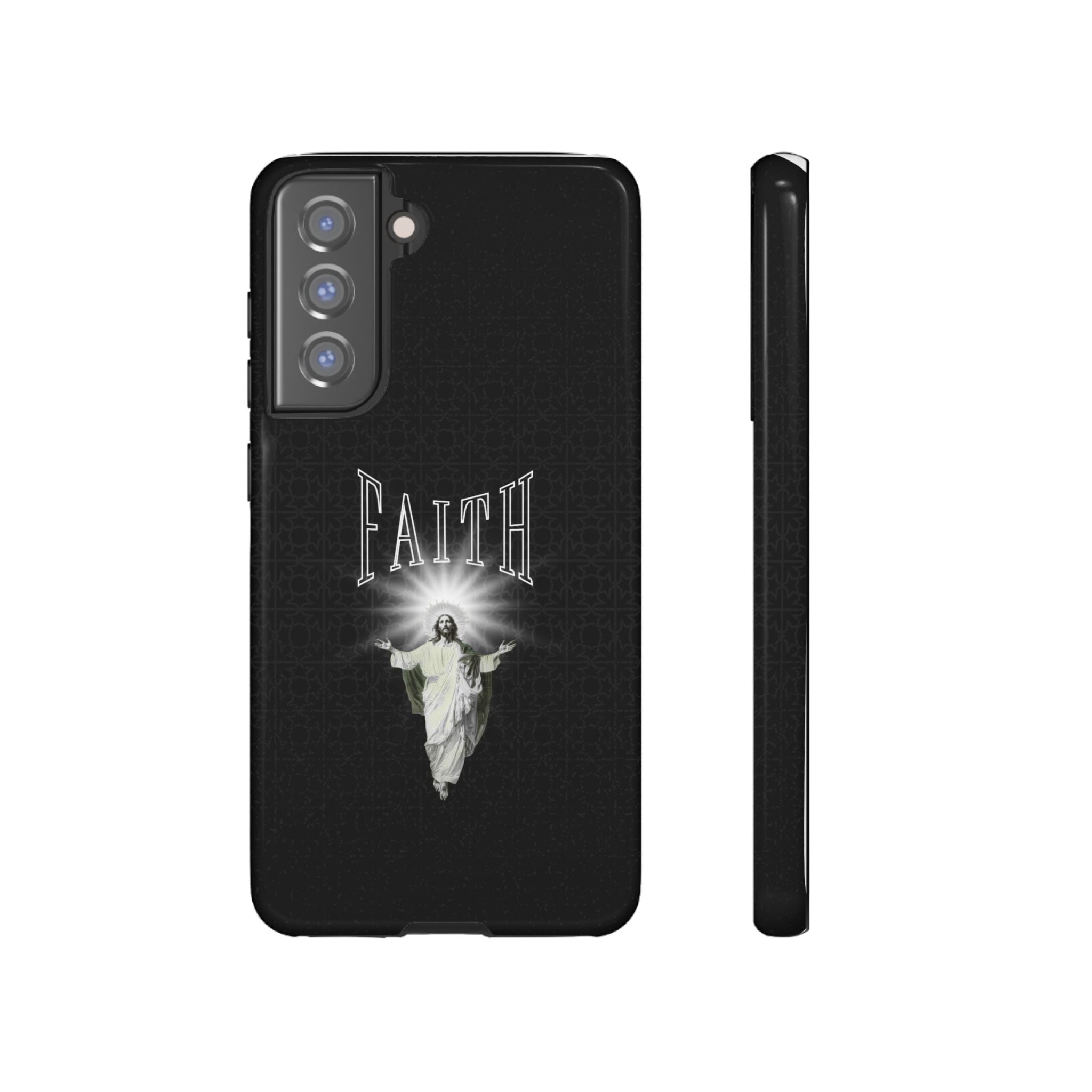 Faith Phone Case — Religious Jesus Graphic Tough Phone Cover