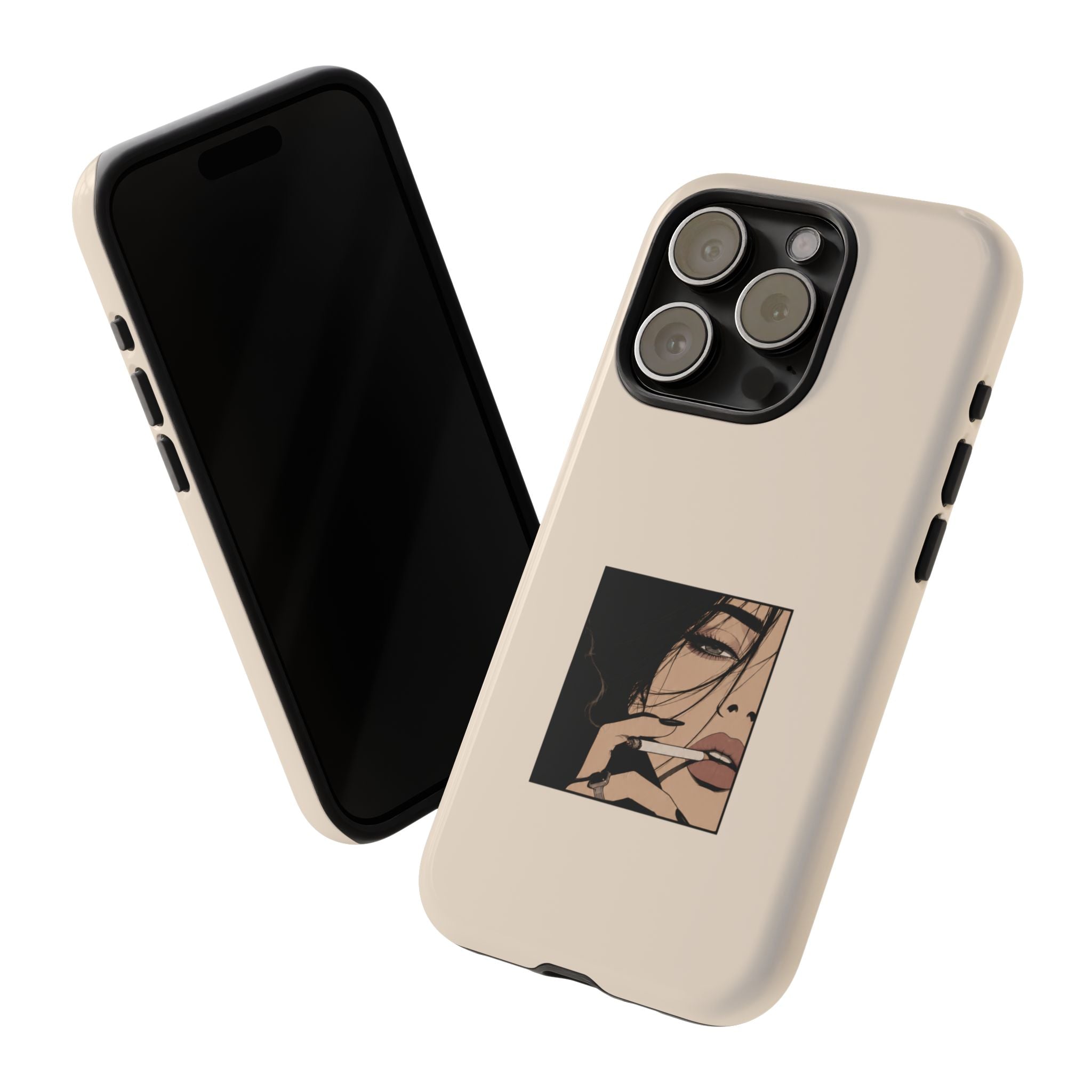 Minimalist Femme Portrait Protective Phone Case