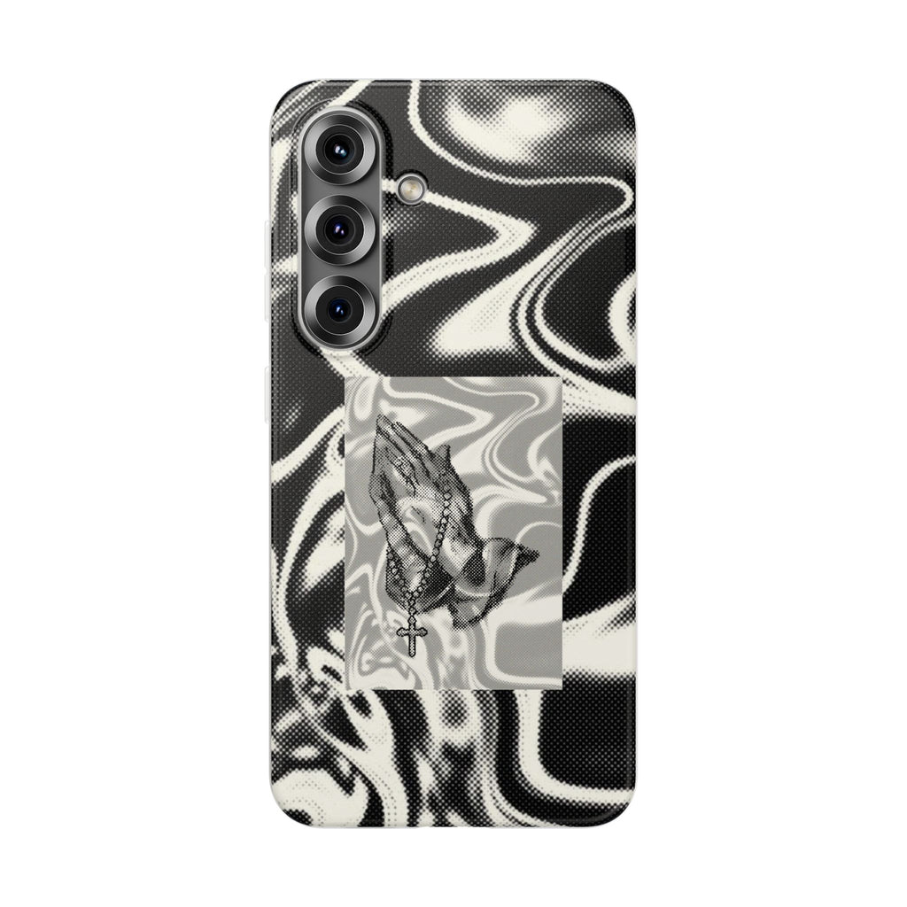 Praying Hands Black & White Phone Case