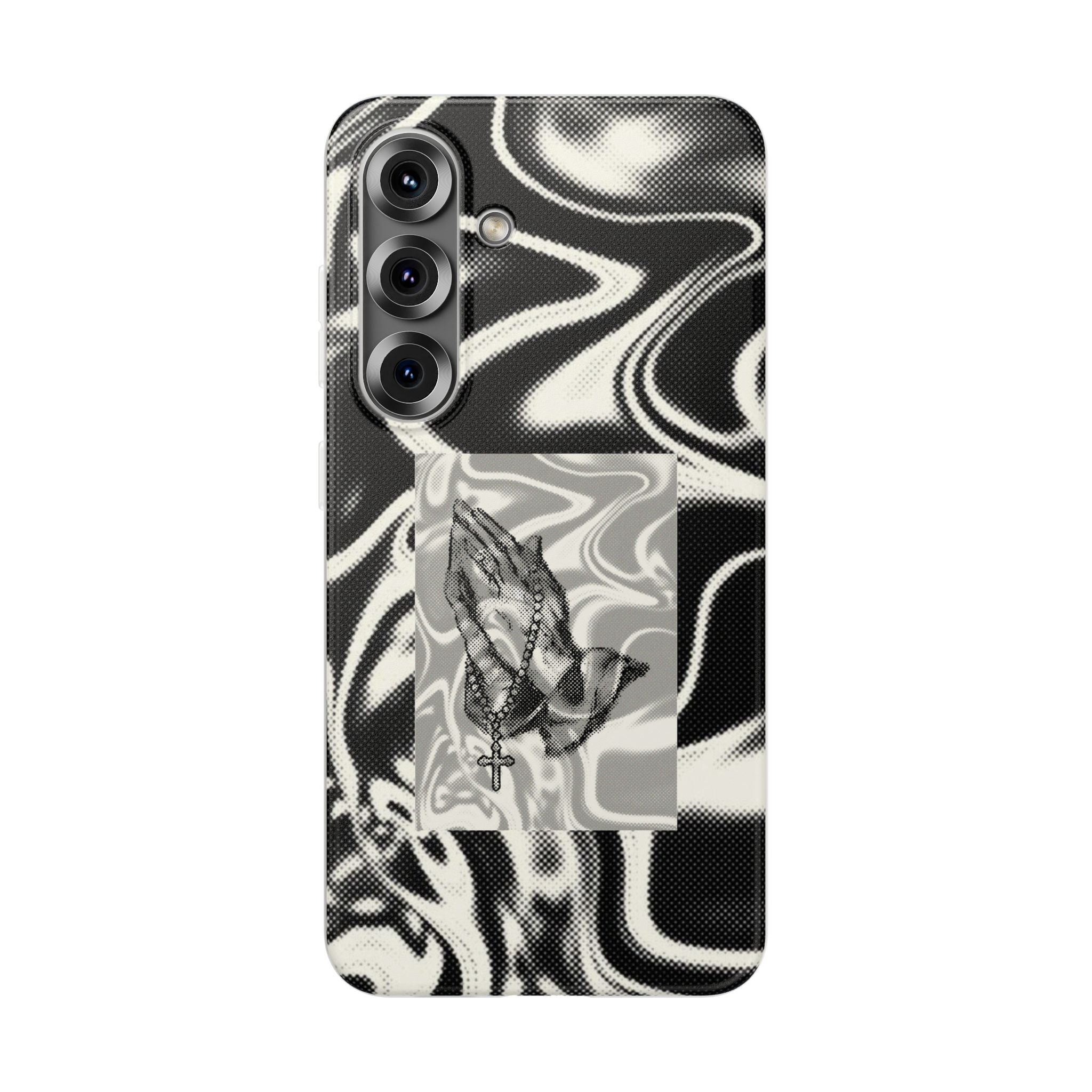 Praying Hands Black & White Phone Case