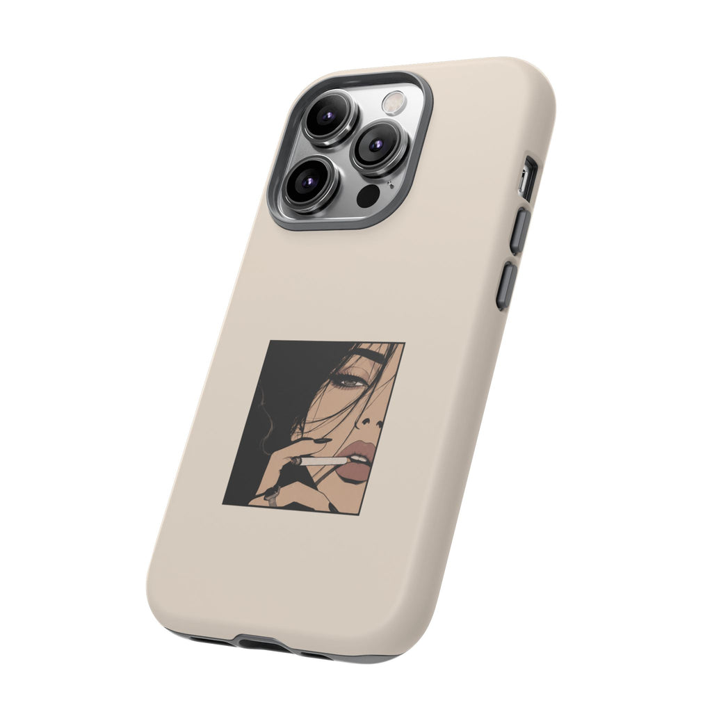 Minimalist Femme Portrait Protective Phone Case
