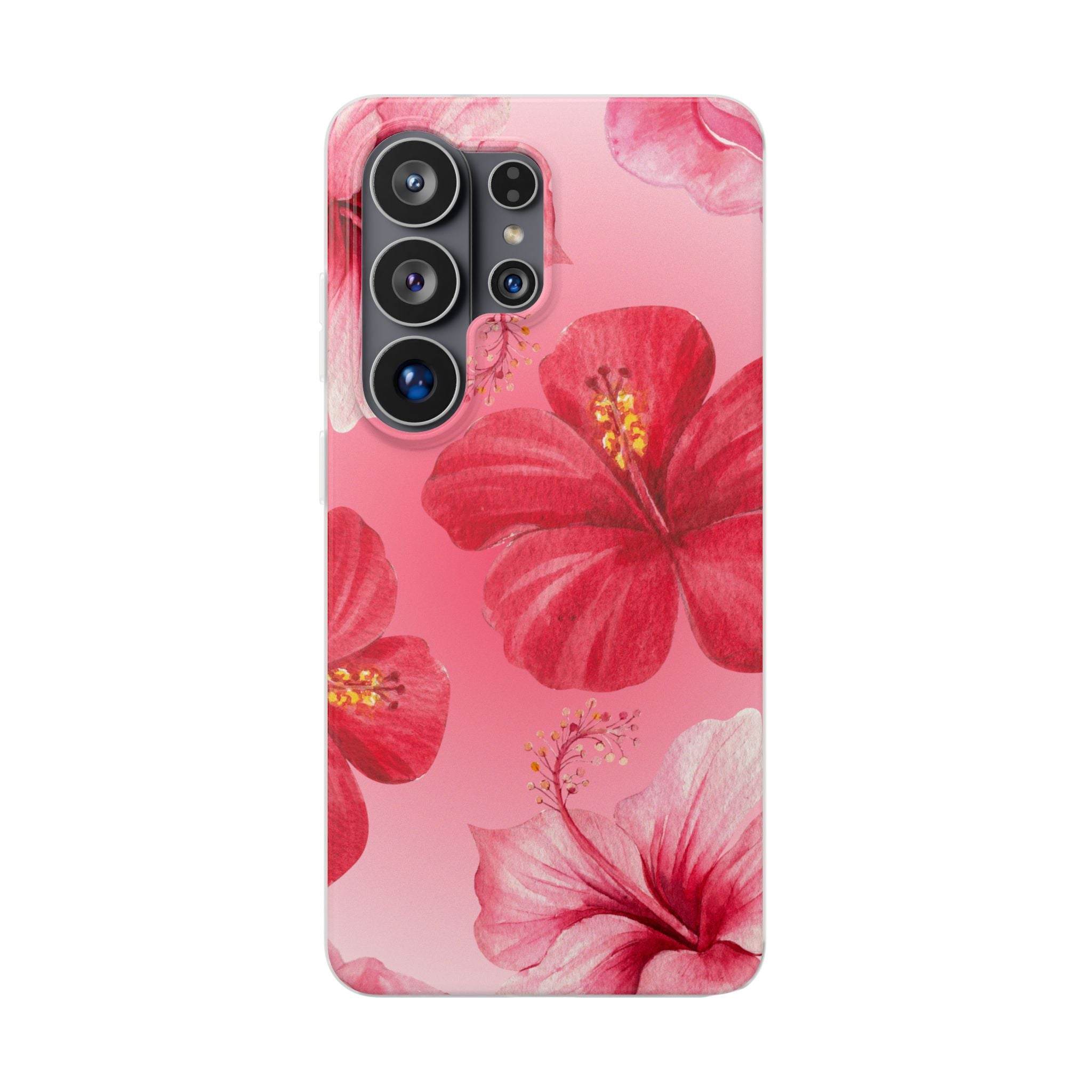 Hibiscus Floral Phone Case – Pink Tropical Flexi Case