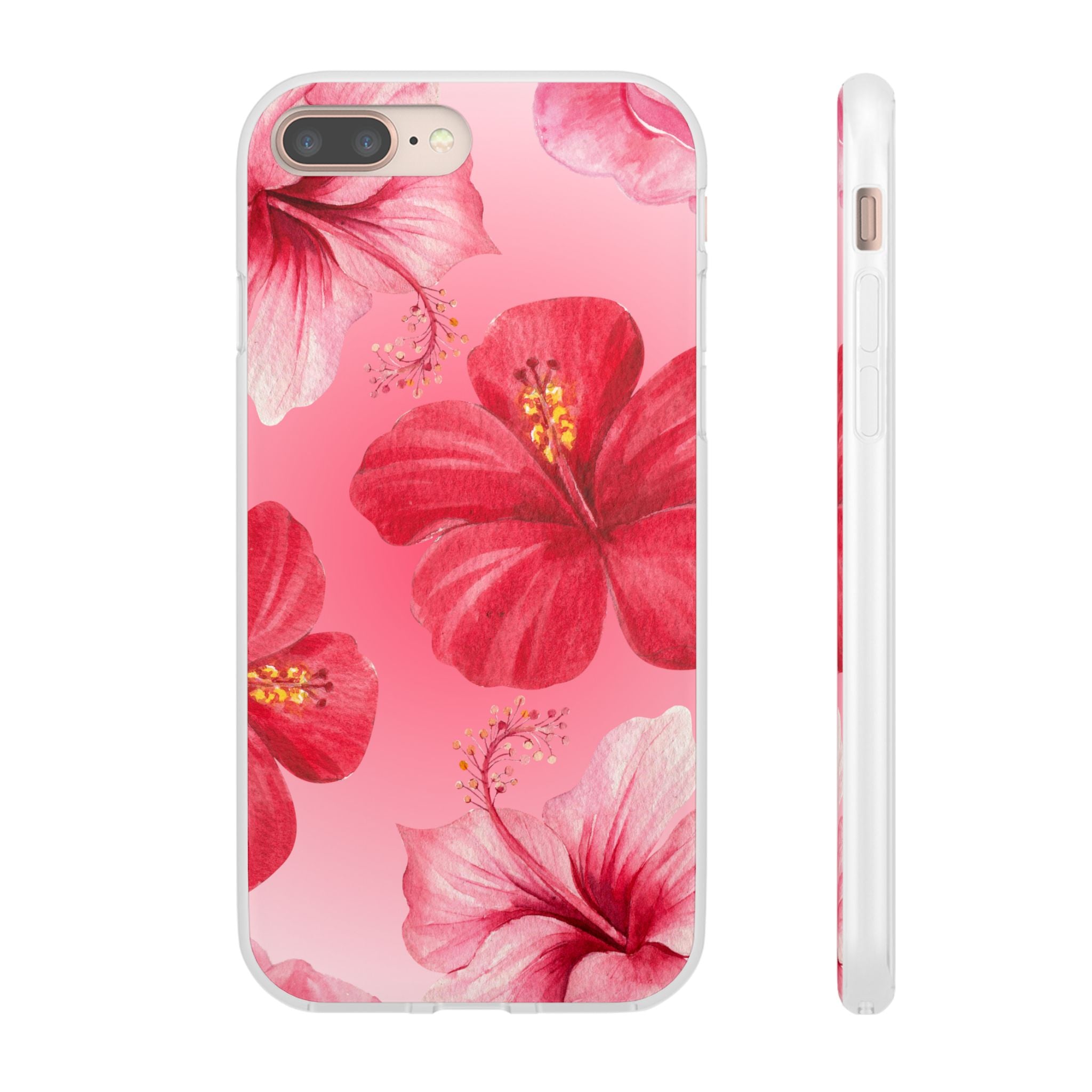 Hibiscus Floral Phone Case – Pink Tropical Flexi Case
