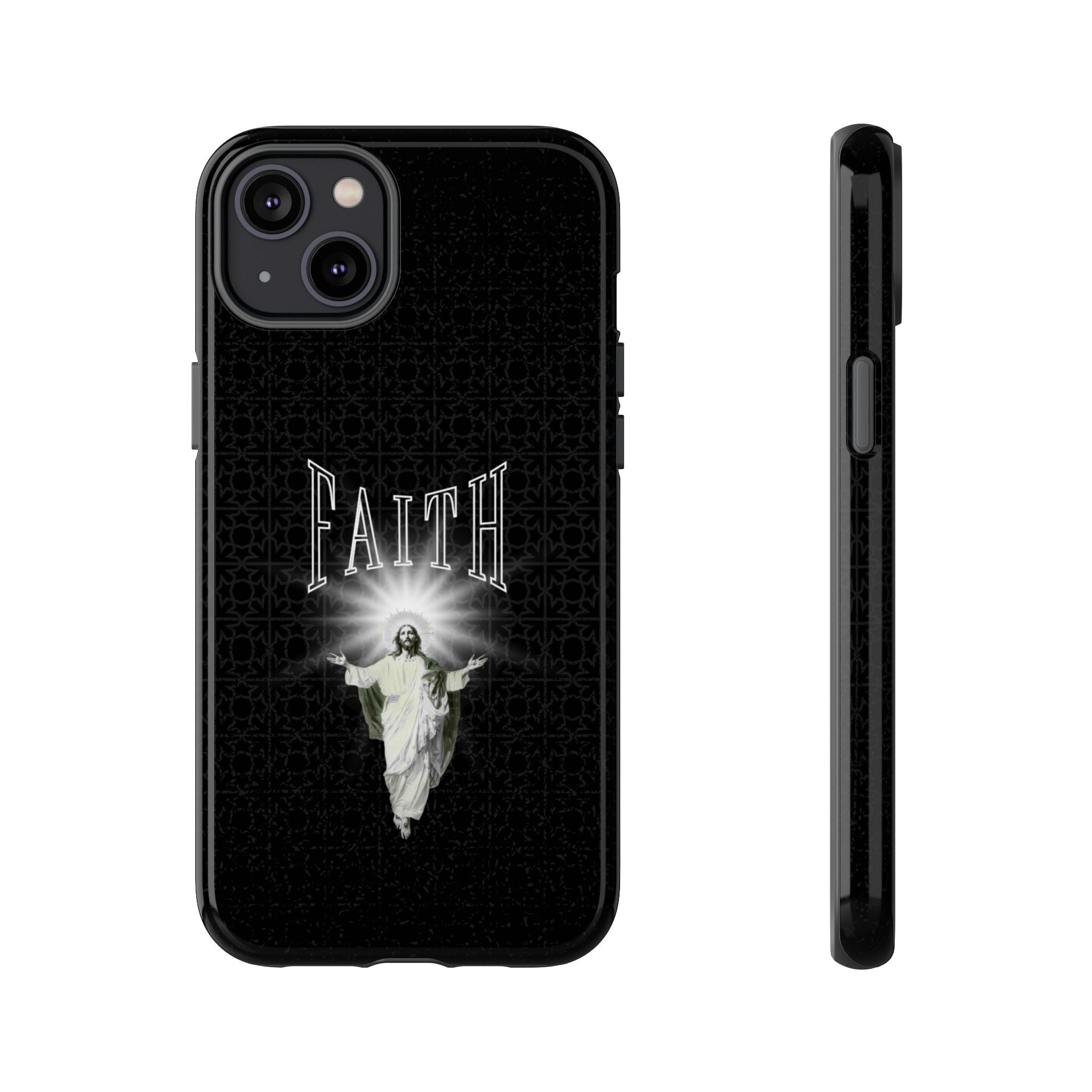 Faith Phone Case — Religious Jesus Graphic Tough Phone Cover