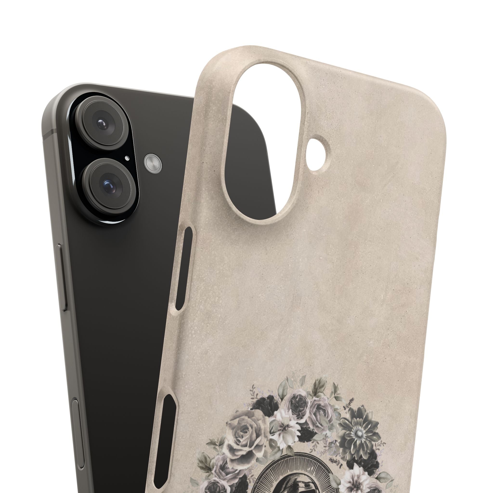 Vintage Madonna Floral Phone Case — Religious iPhone Snap Case