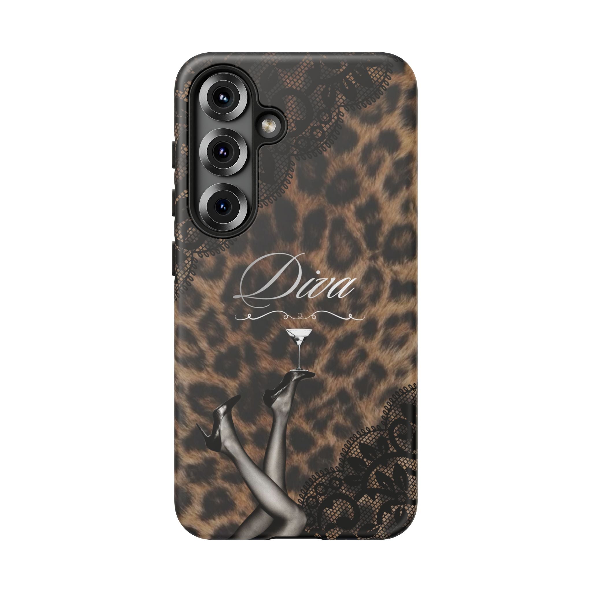 Leopard Lace 'Diva' Tough Phone Case