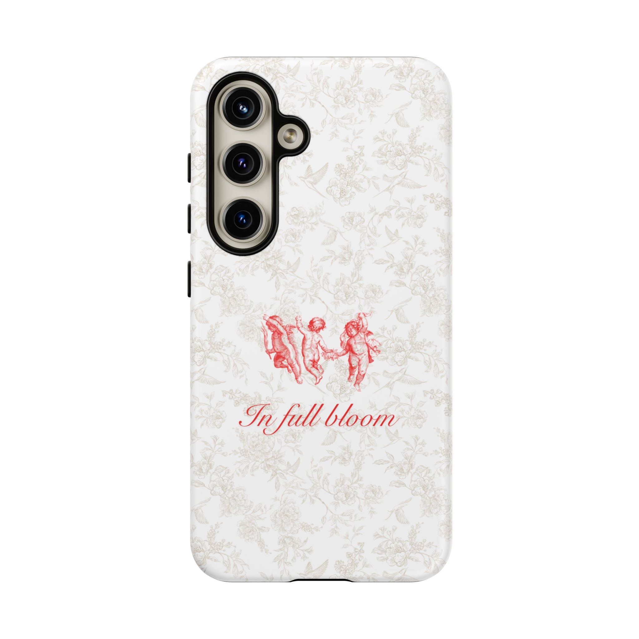 Vintage Floral Phone Case — "In Full Bloom" Tough Case