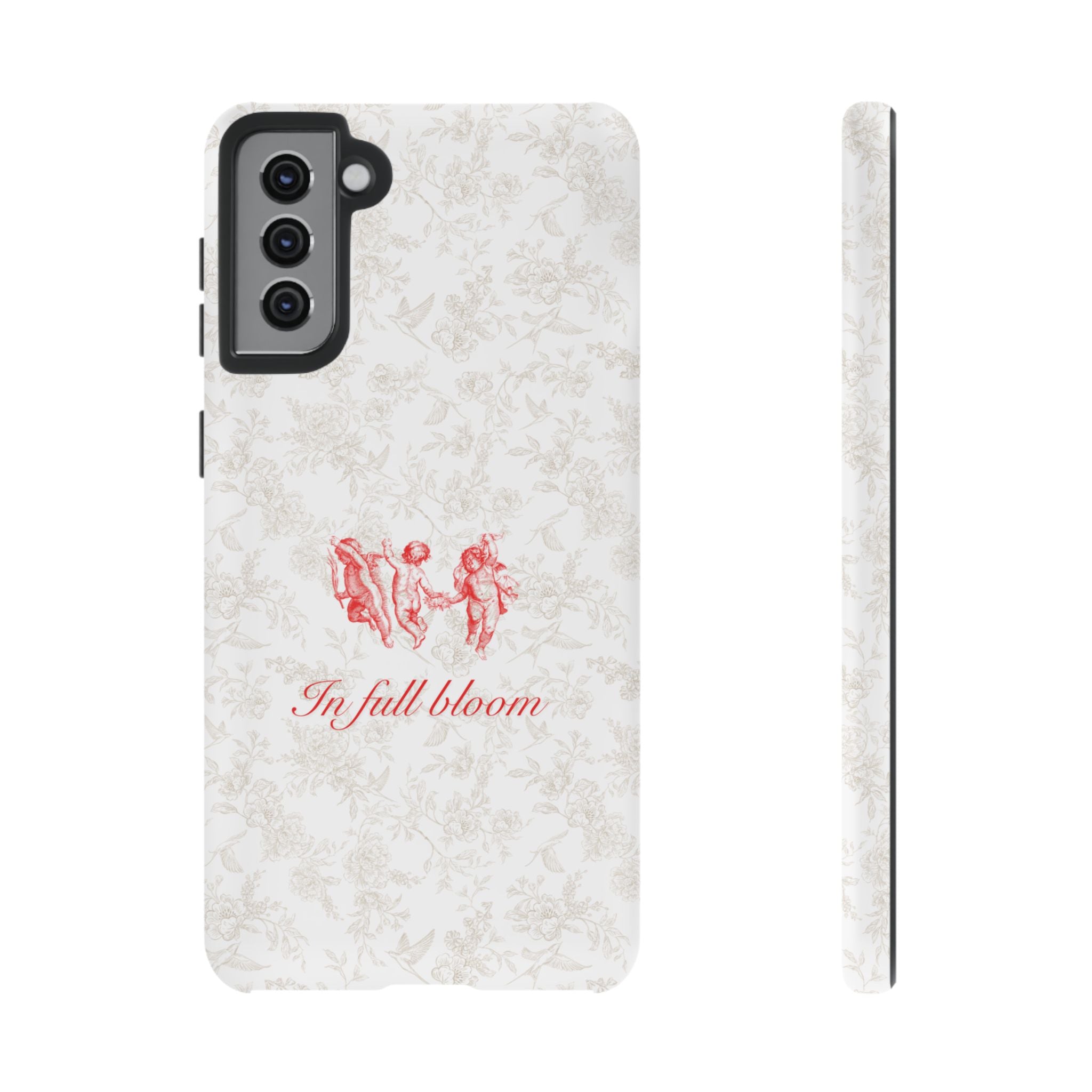 Vintage Floral Phone Case — "In Full Bloom" Tough Case