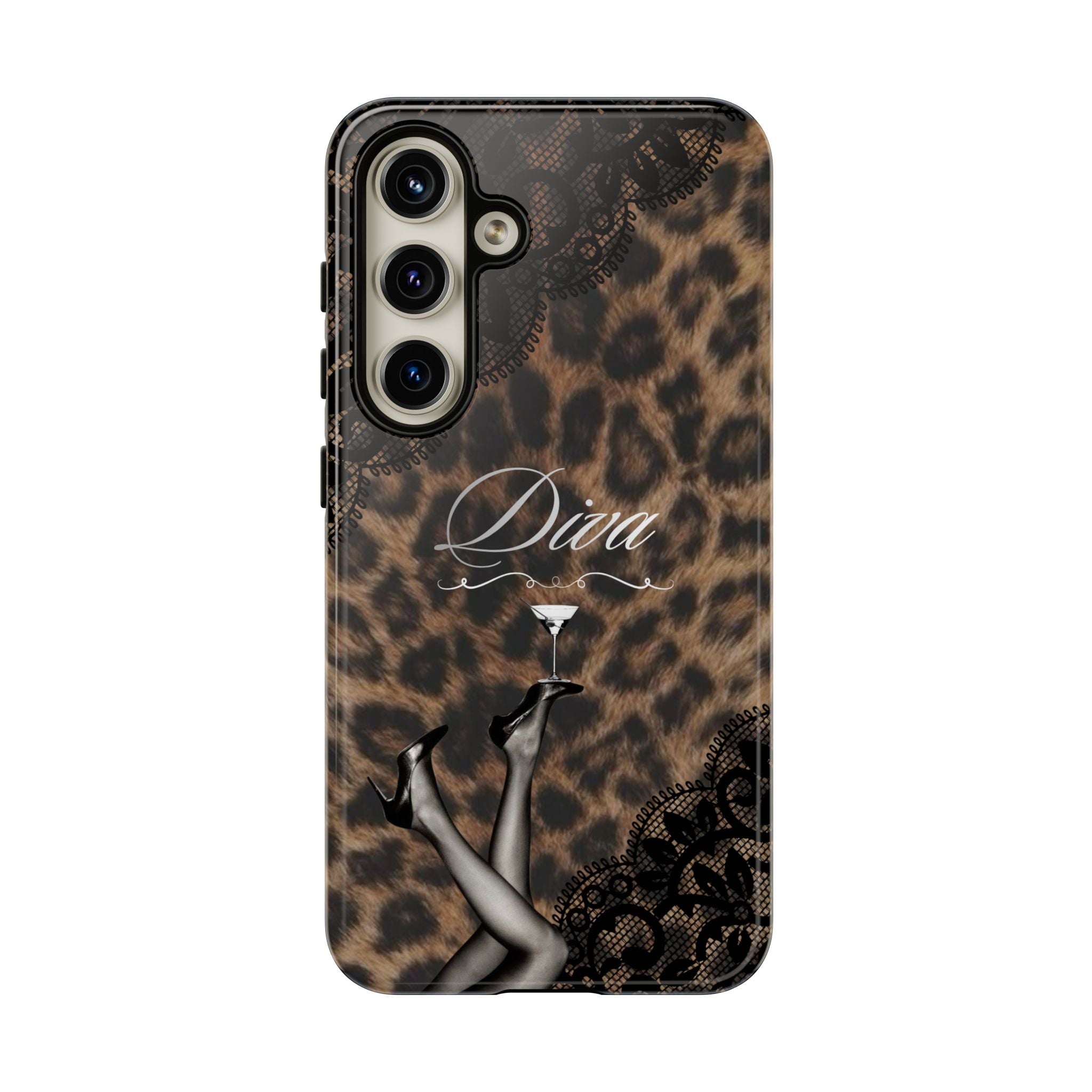 Leopard Lace 'Diva' Tough Phone Case