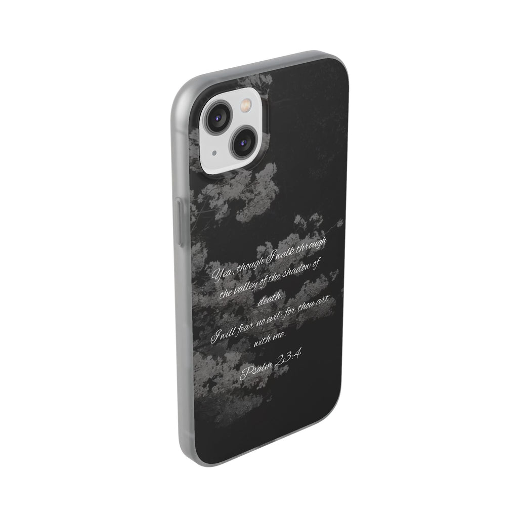 Phone Case — Psalm 23:4 Black Cloudy Faith Design