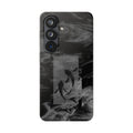 Black Koi Phone Case — Minimalist Monochrome Fish Design