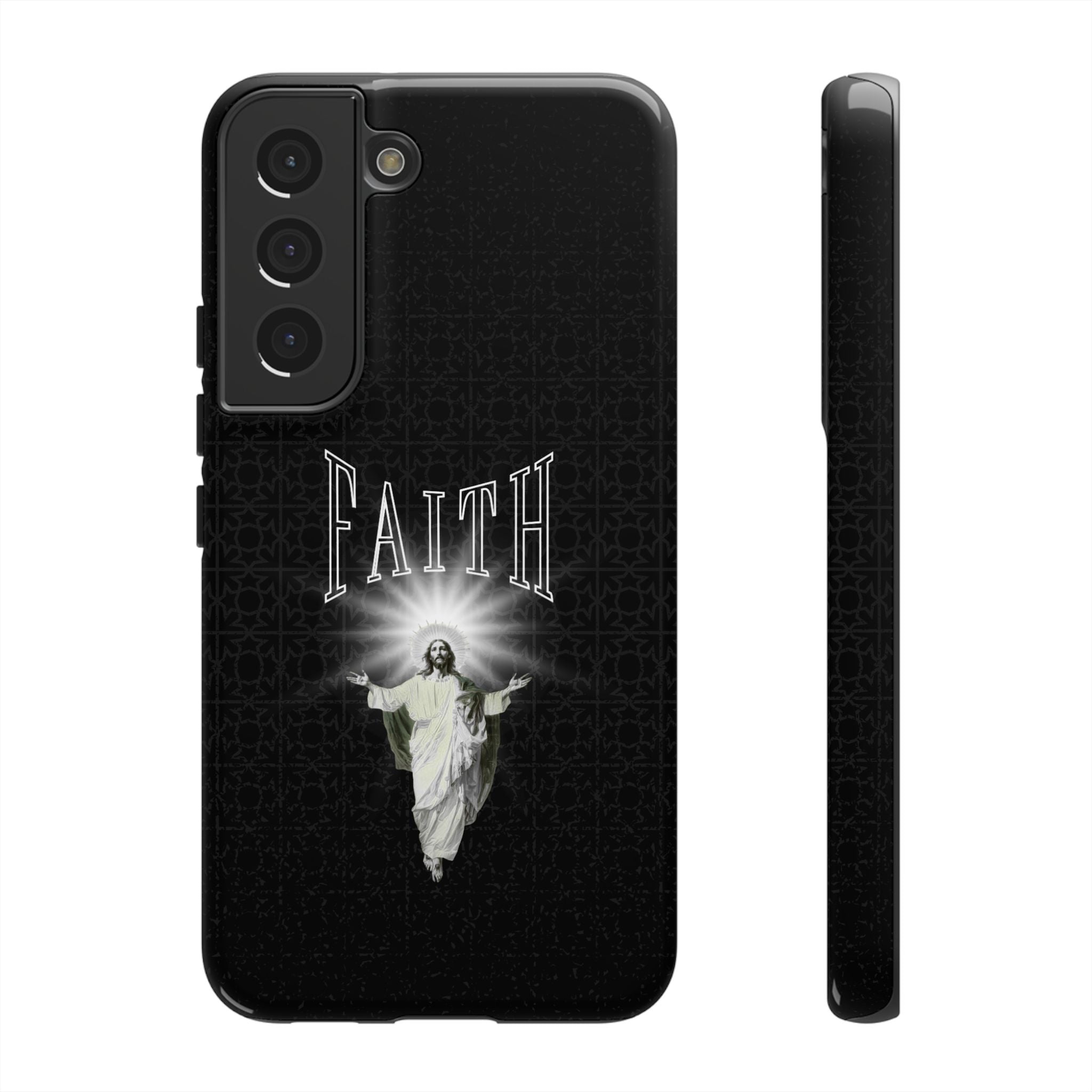 Faith Phone Case — Religious Jesus Graphic Tough Phone Cover