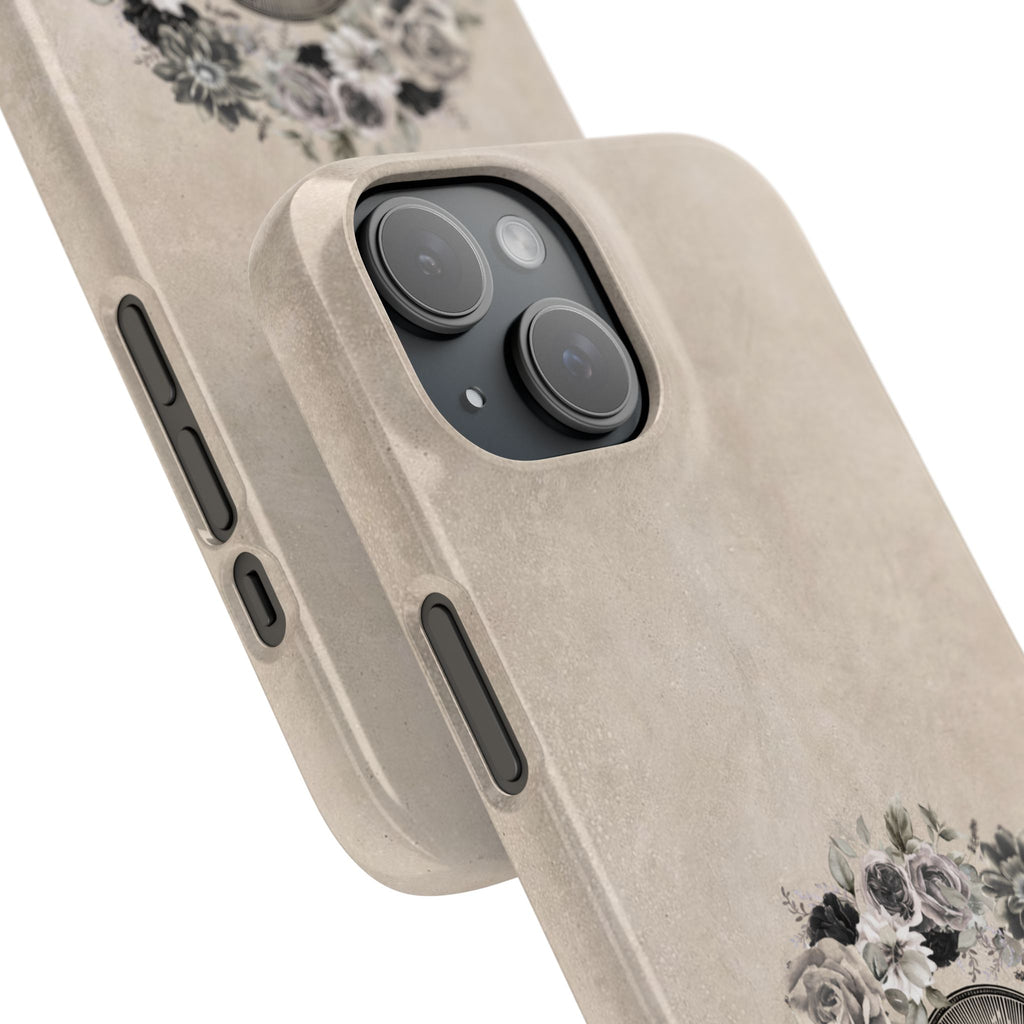 Vintage Madonna Floral Phone Case — Religious iPhone Snap Case