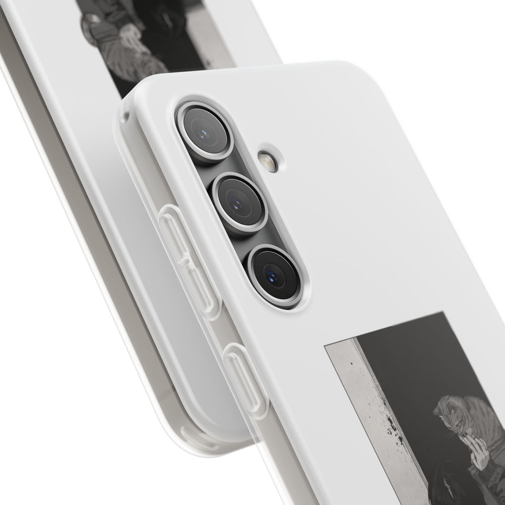 Black & White Cat Window Art Flexi Case