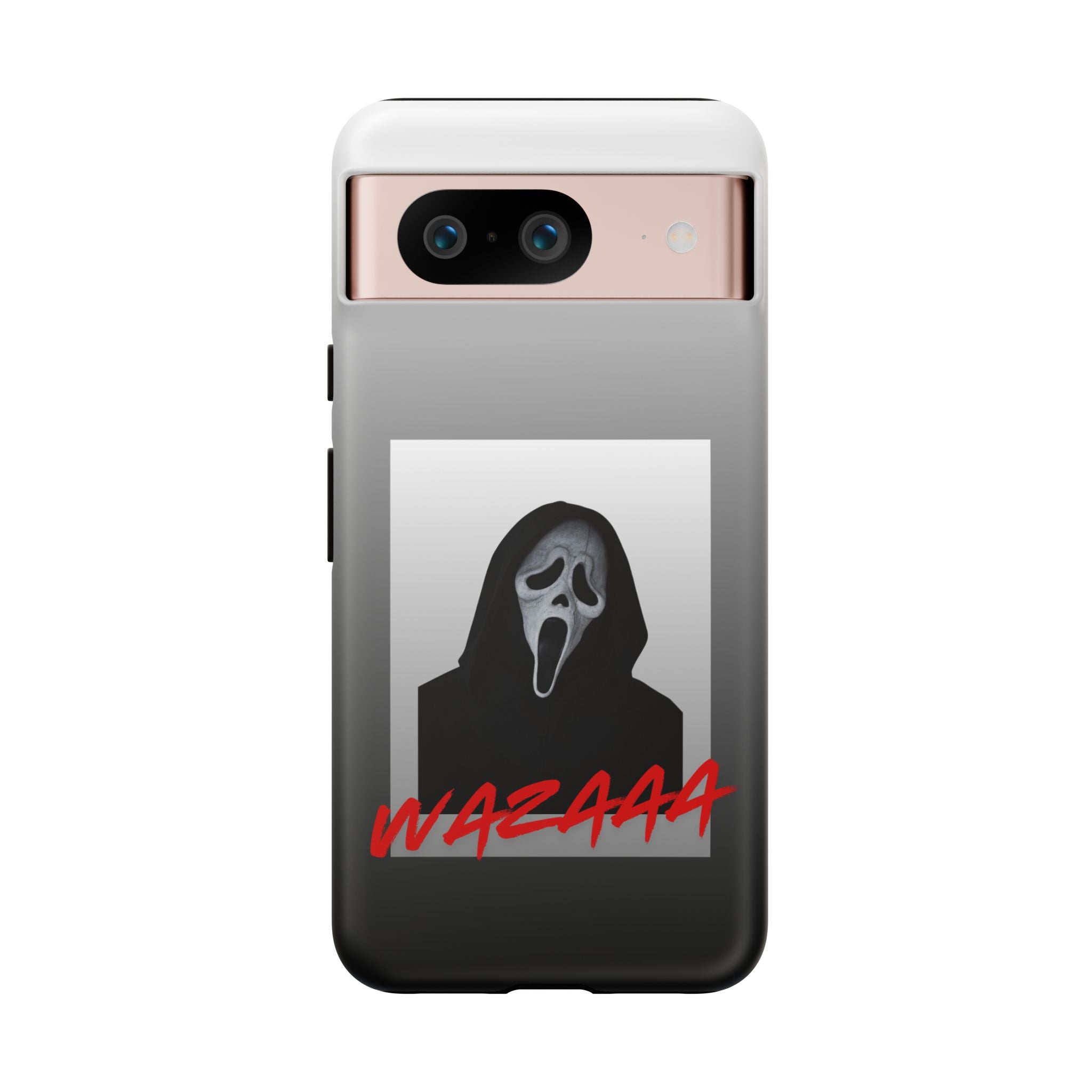 Scream Mask Phone Case – 'WAZAAA' Horror Movie Protective Cover