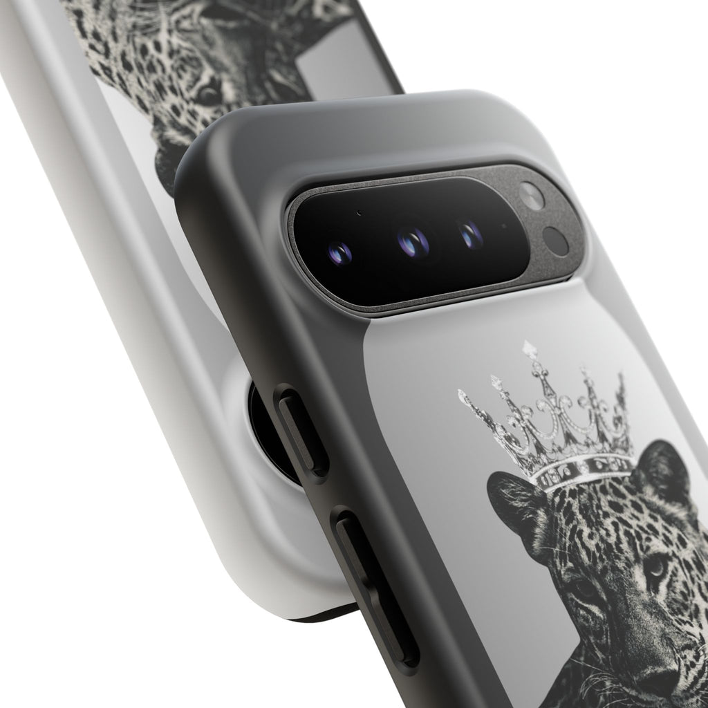 Leopard Crown Phone Case — "You Are Enough" Inspirational Protective Cover