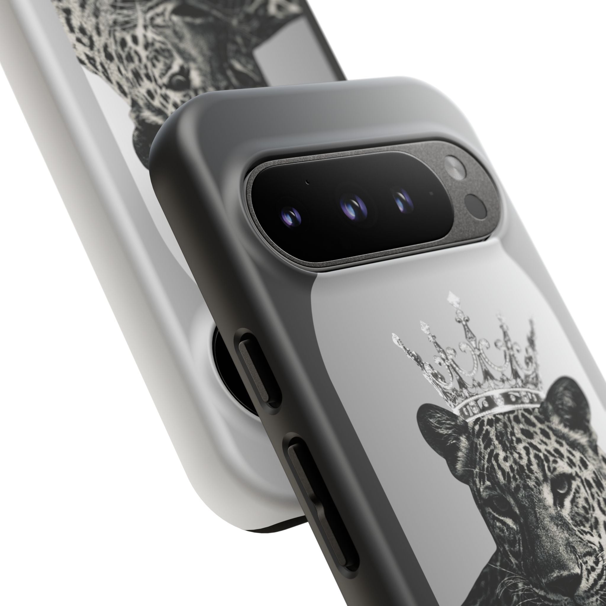 Leopard Crown Phone Case — "You Are Enough" Inspirational Protective Cover