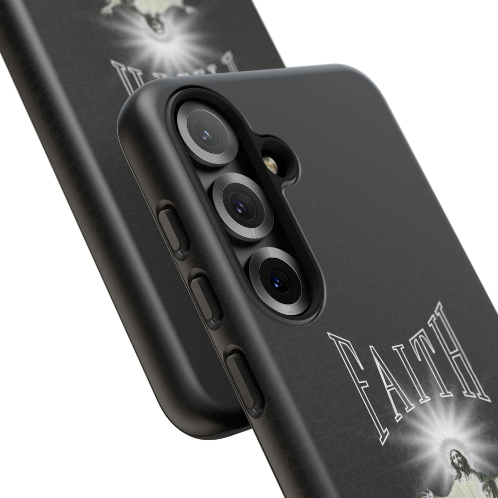 Faith Phone Case — Religious Jesus Graphic Tough Phone Cover