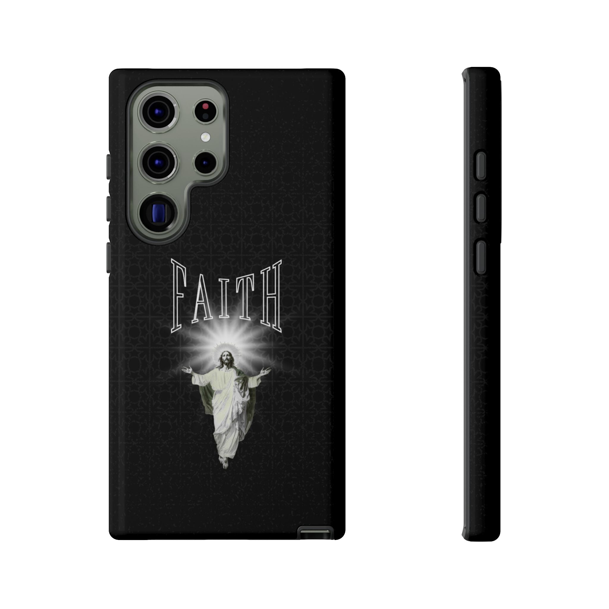 Faith Phone Case — Religious Jesus Graphic Tough Phone Cover